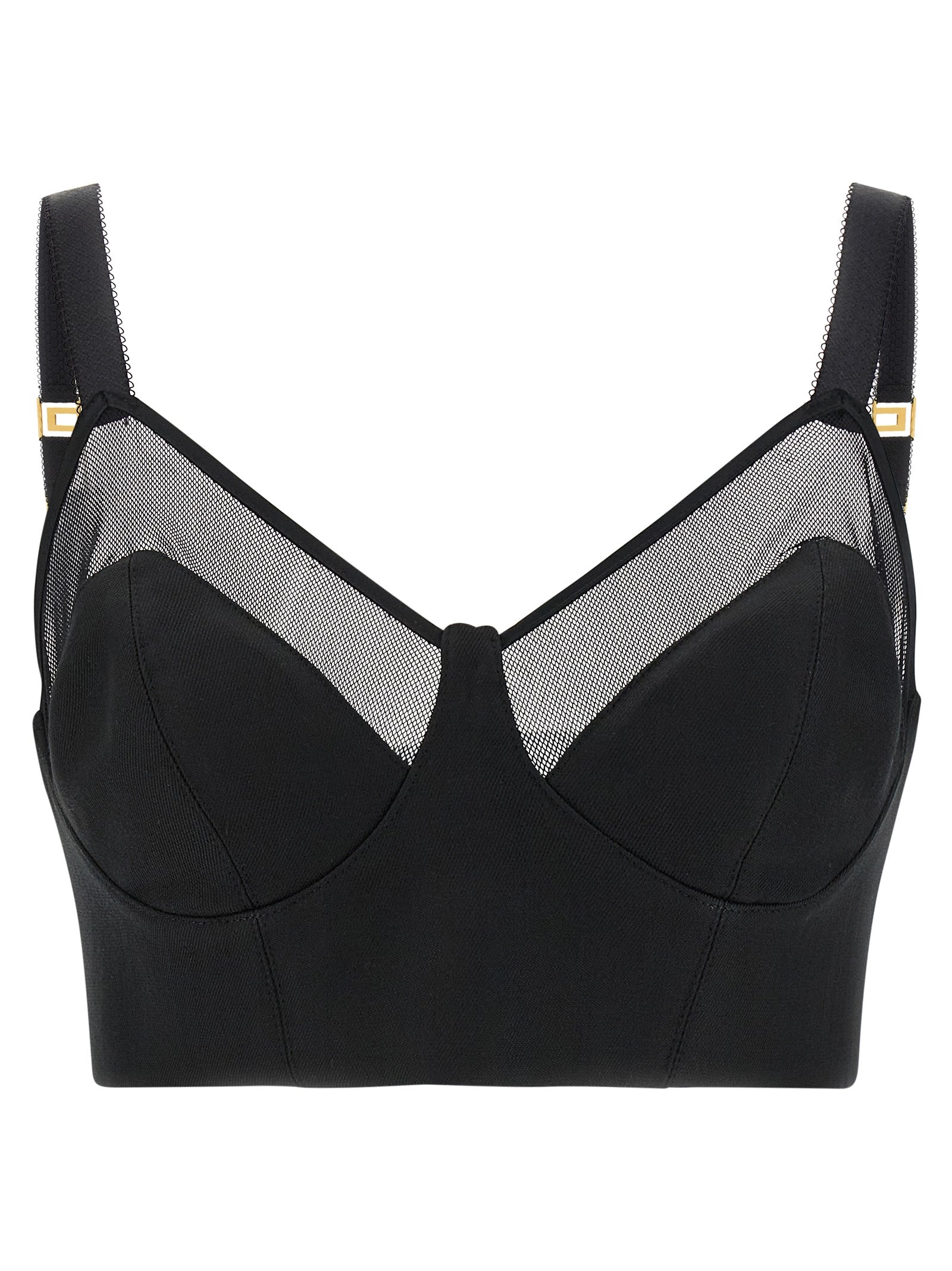 Elisabetta Franchi Black Virgin Wool Tank Women's Tops