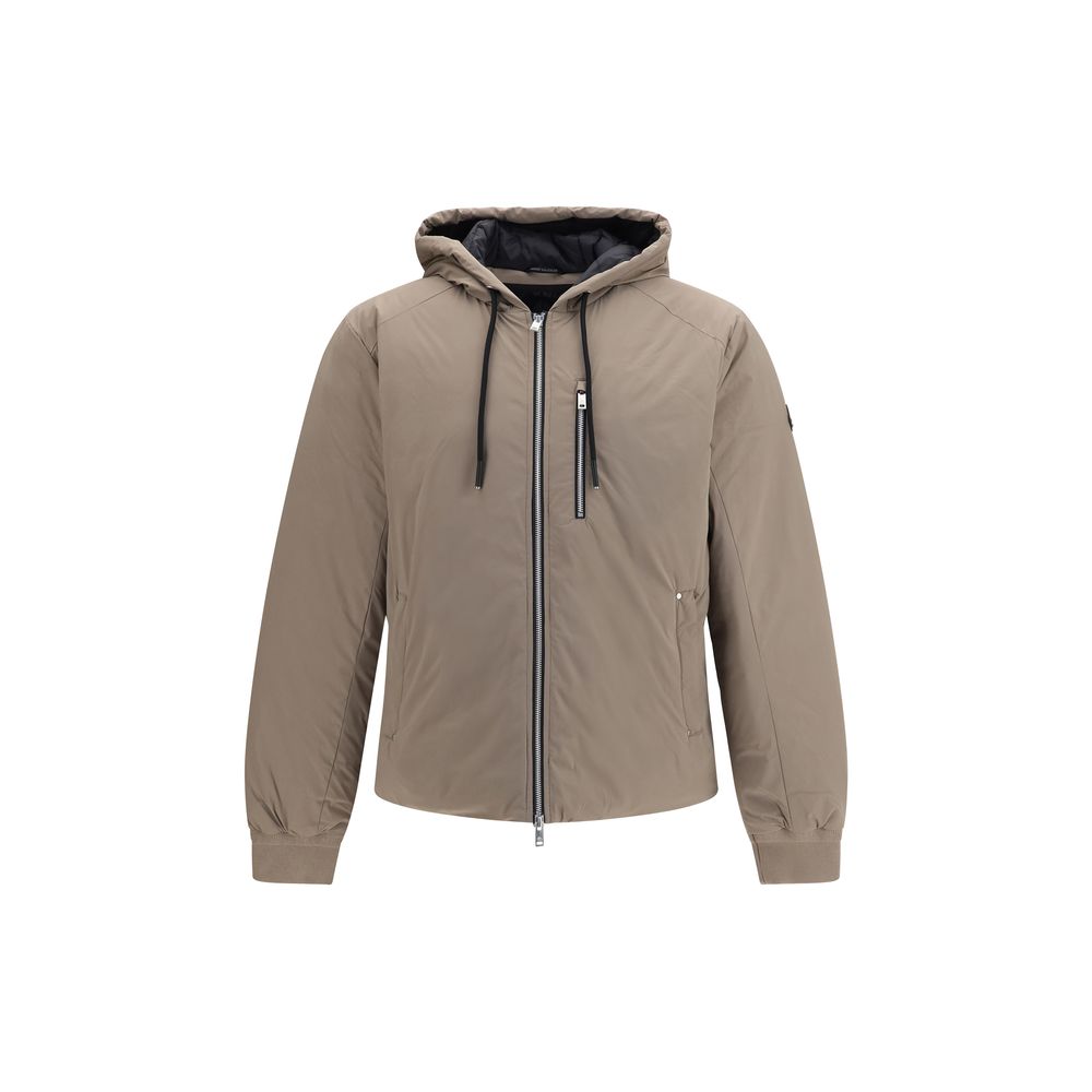 Moose Knuckles Beige Nylon Full-Length Men's Jacket