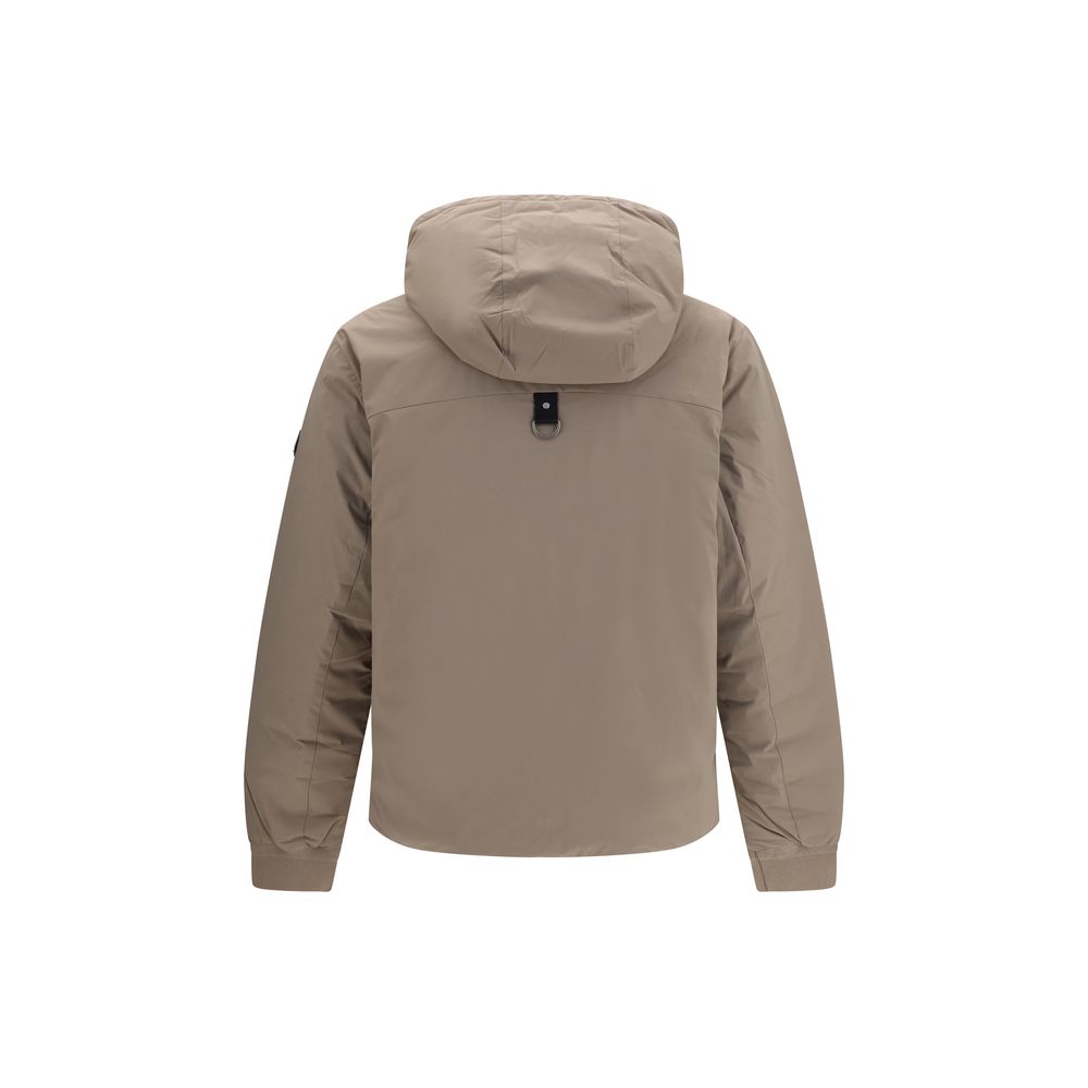 Moose Knuckles Beige Nylon Full-Length Men's Jacket