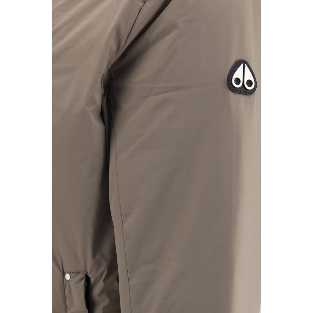 Moose Knuckles Beige Nylon Full-Length Men's Jacket
