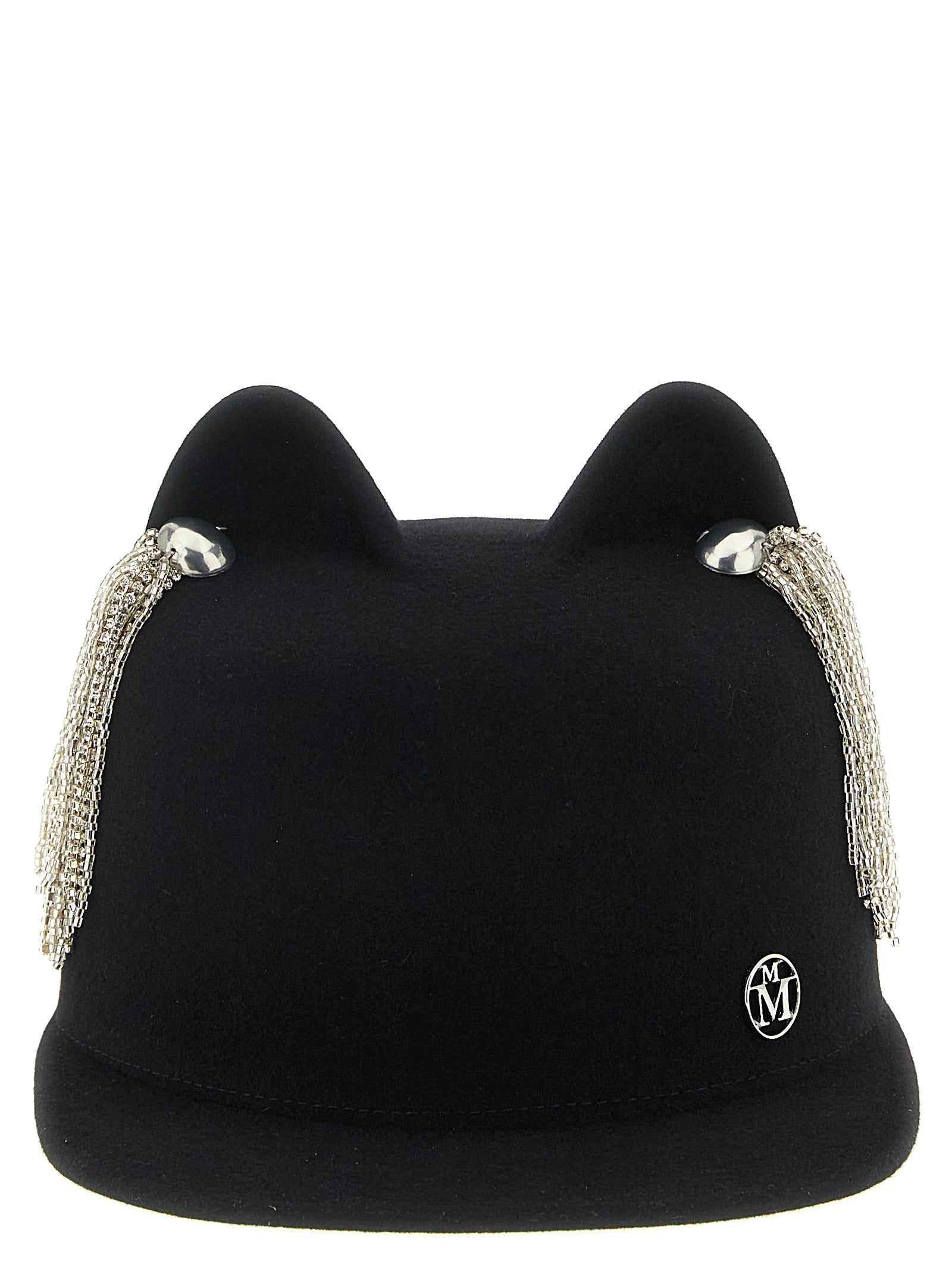 Maison Michel Black Wool Women's Hat
