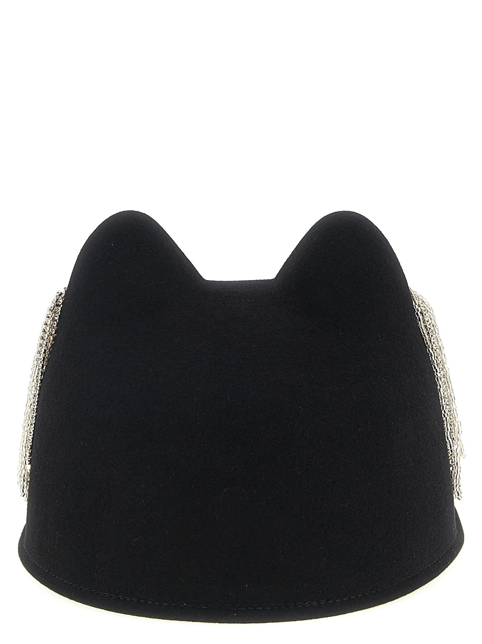 Maison Michel Black Wool Women's Hat