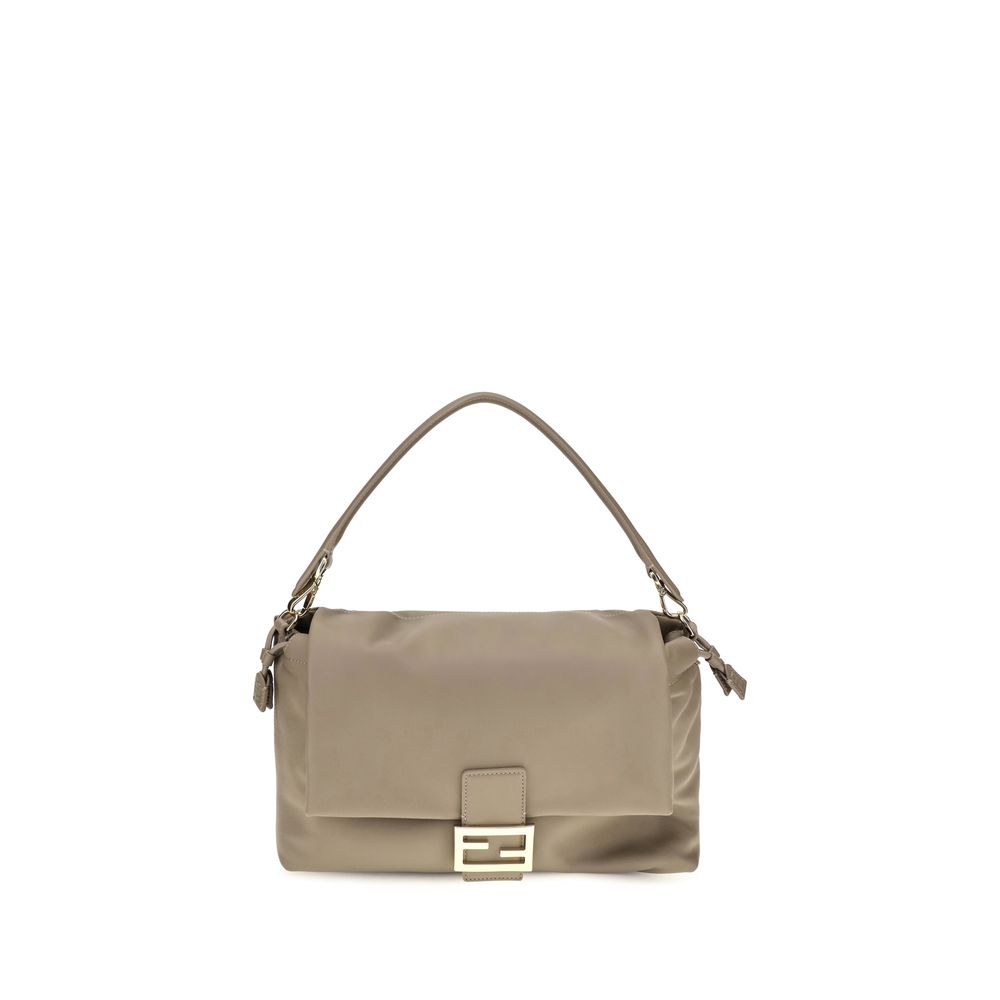 Fendi Beige Calf Leather Bos Taurus Shoulder Women's Bag