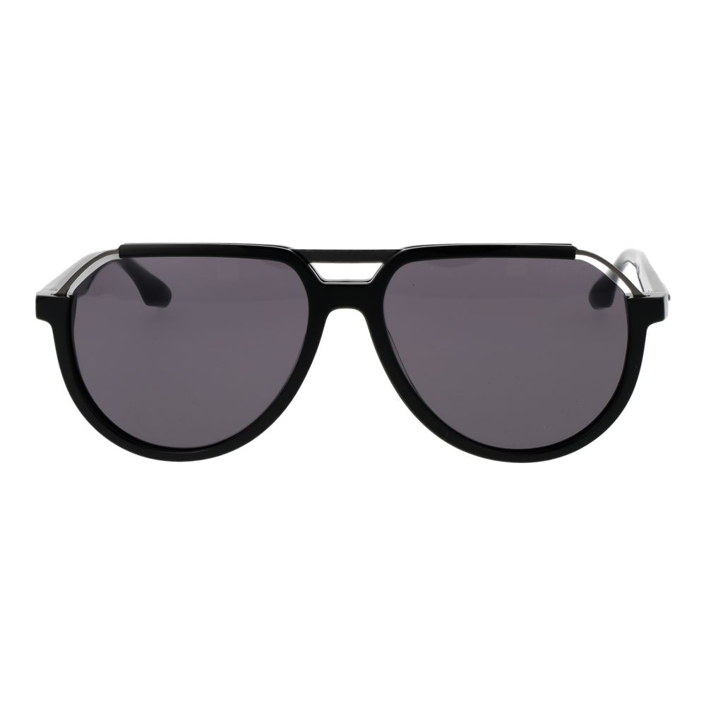 Trussardi Black Acetate & Stainless Steel Men's Sunglasses