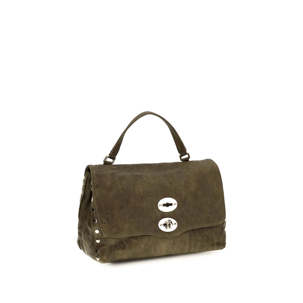 Zanellato Brown Suede Leather Shoulder Women's Bag