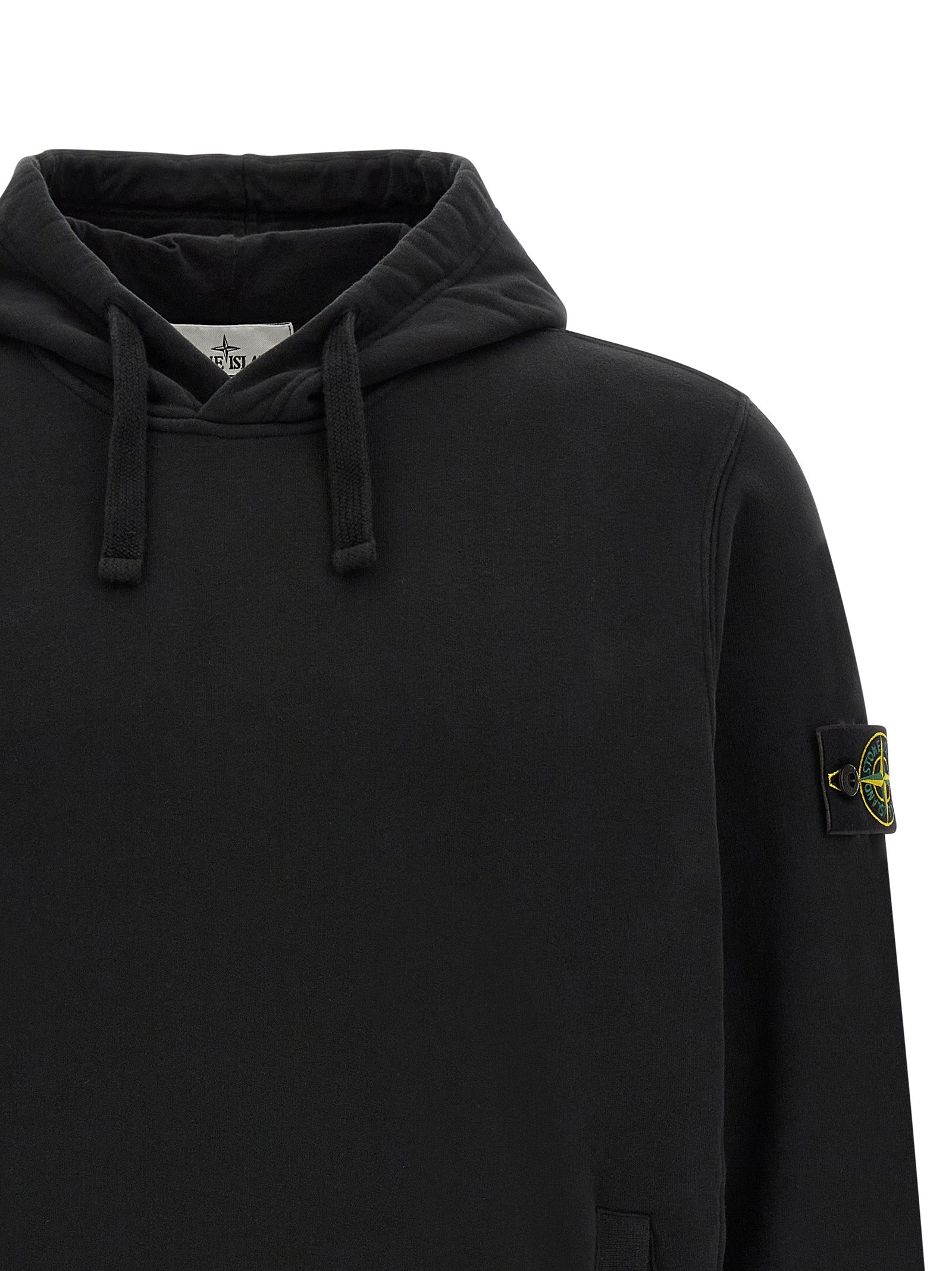 Stone Island Black Cotton Men's Sweatshirt