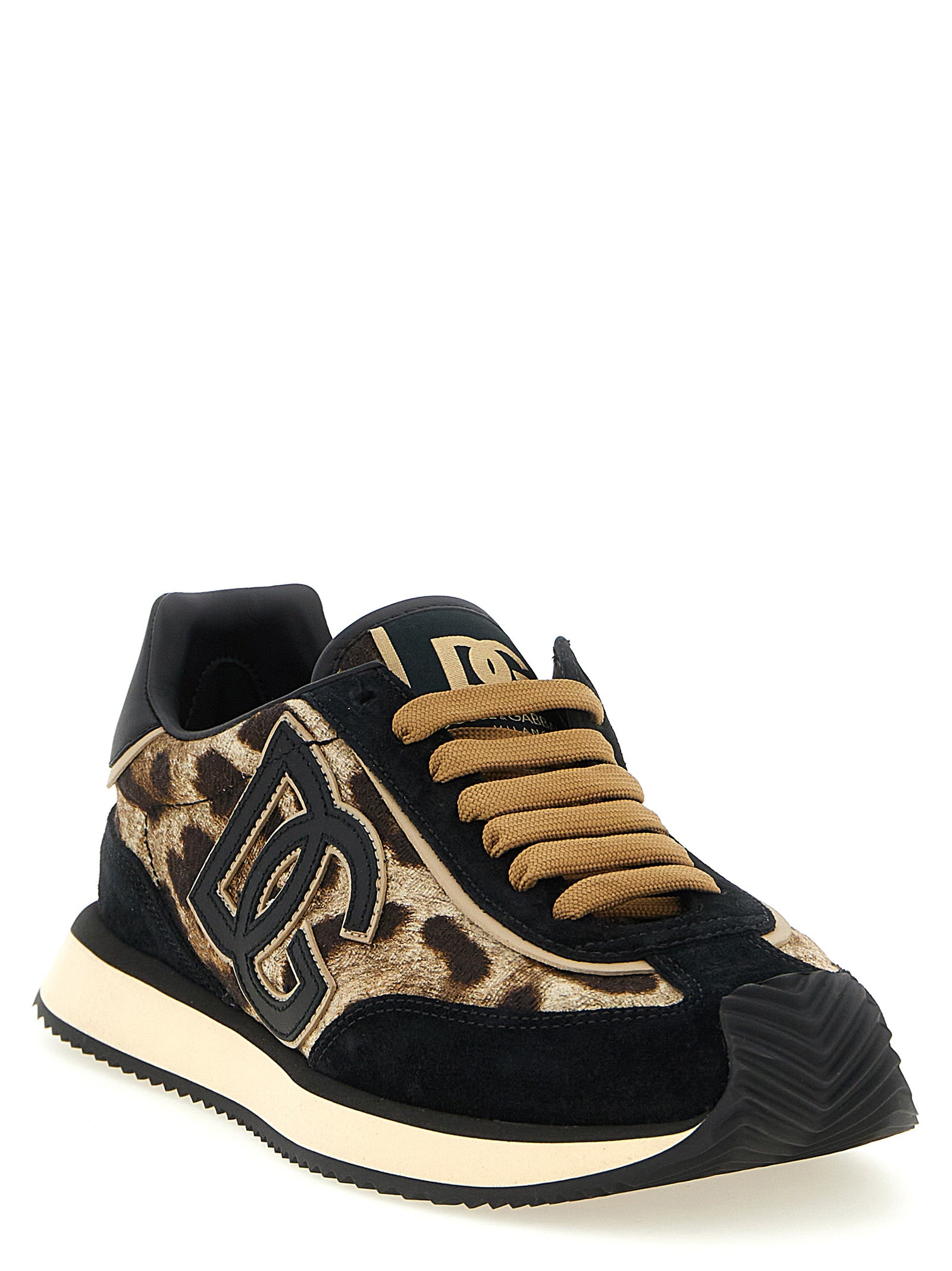 Dolce & Gabbana Multicolor Cotton Low Top Women's Sneakers
