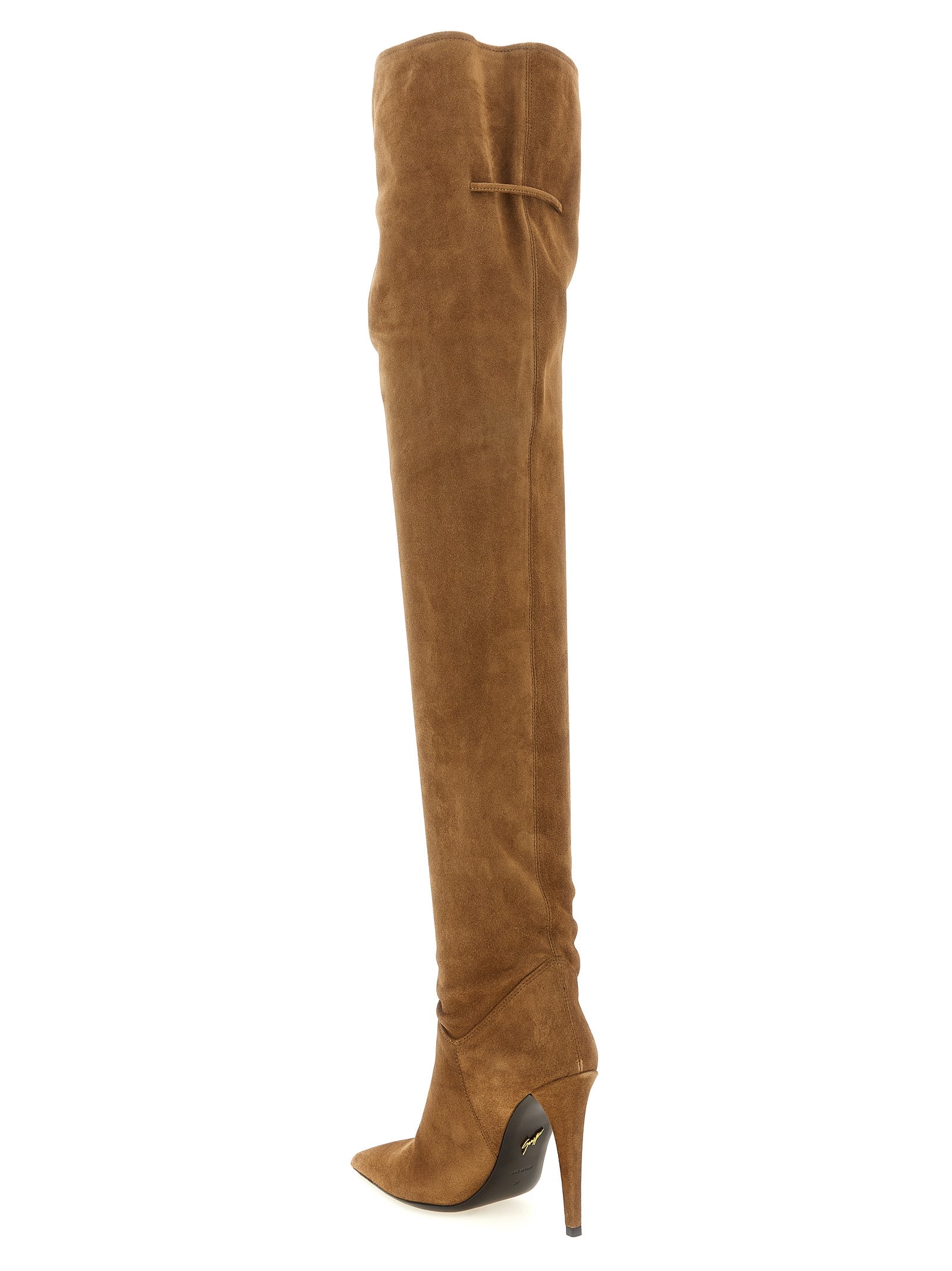 Giuseppe Zanotti Brown Calfskin Over The Women's Knee