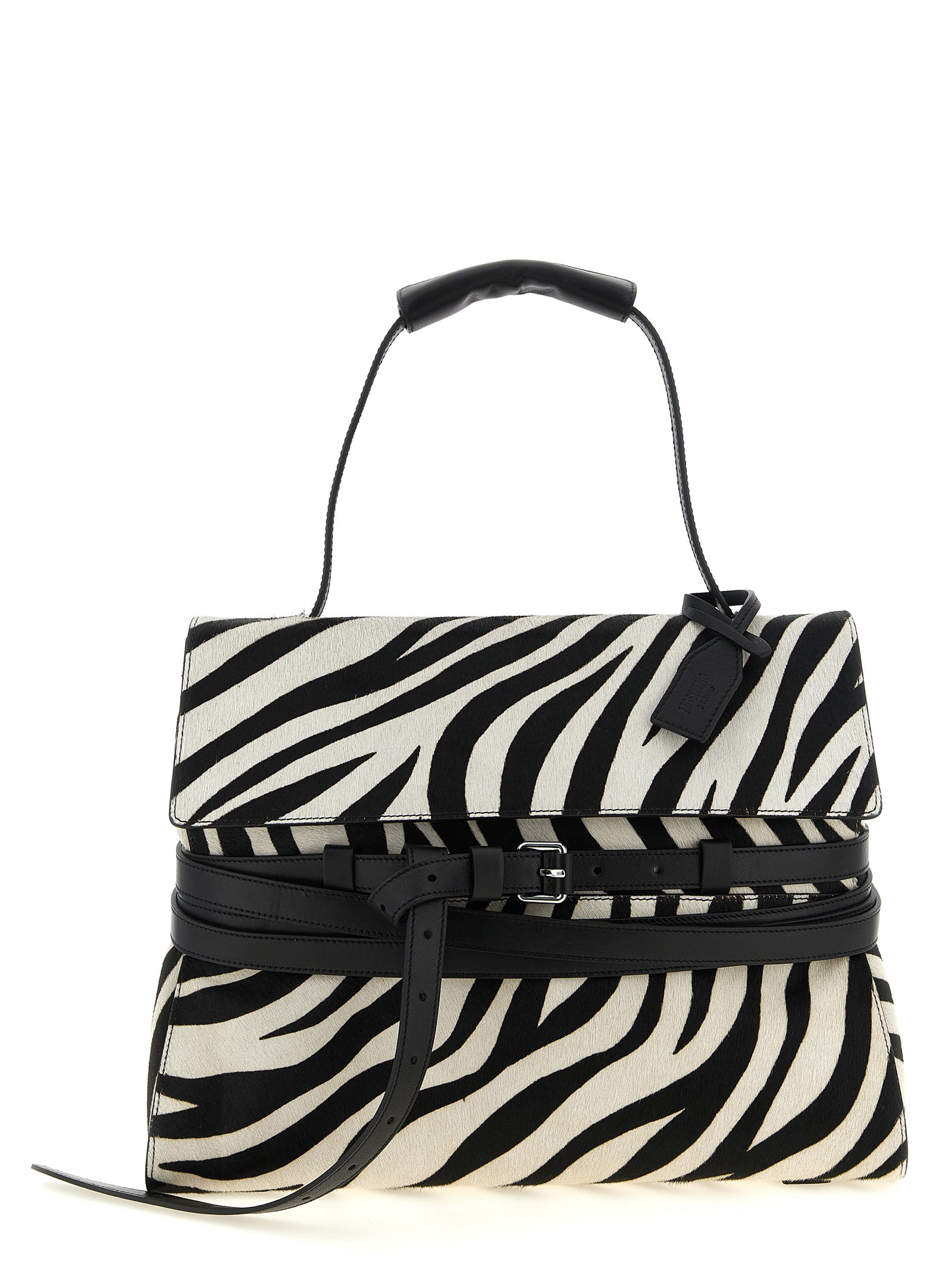 Moschino Bicolor Calfskin Women's Handbag