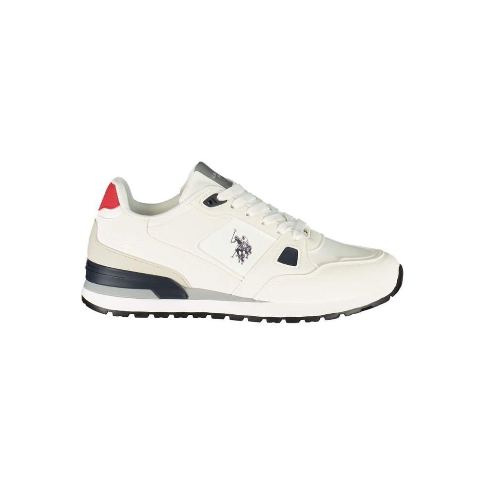 U.S. POLO ASSN. White Polyurethane Mens Men's Sneaker