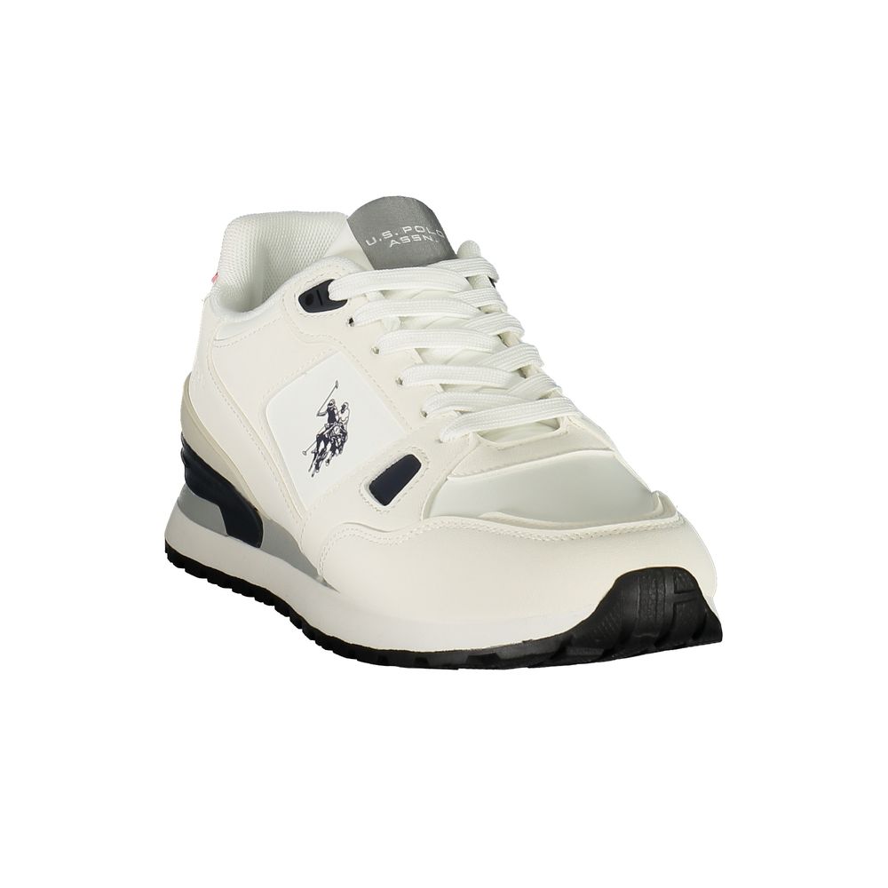 U.S. POLO ASSN. White Polyurethane Mens Men's Sneaker