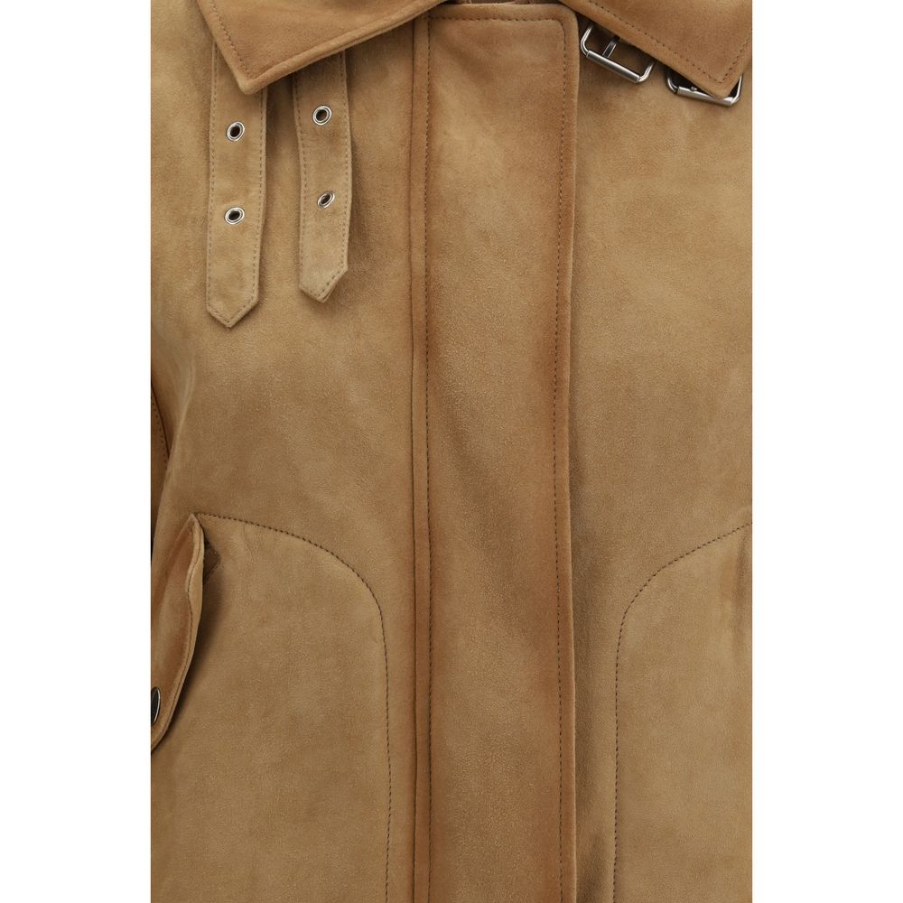 Ermanno Scervino Brown Leather Women's Bomber