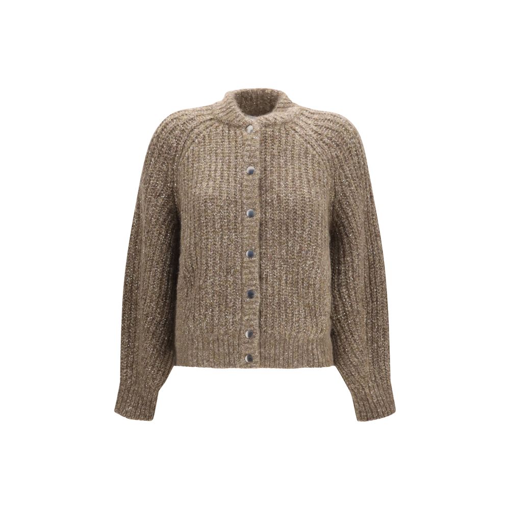 Brunello Cucinelli Brown Cashmere Women's Cardigan
