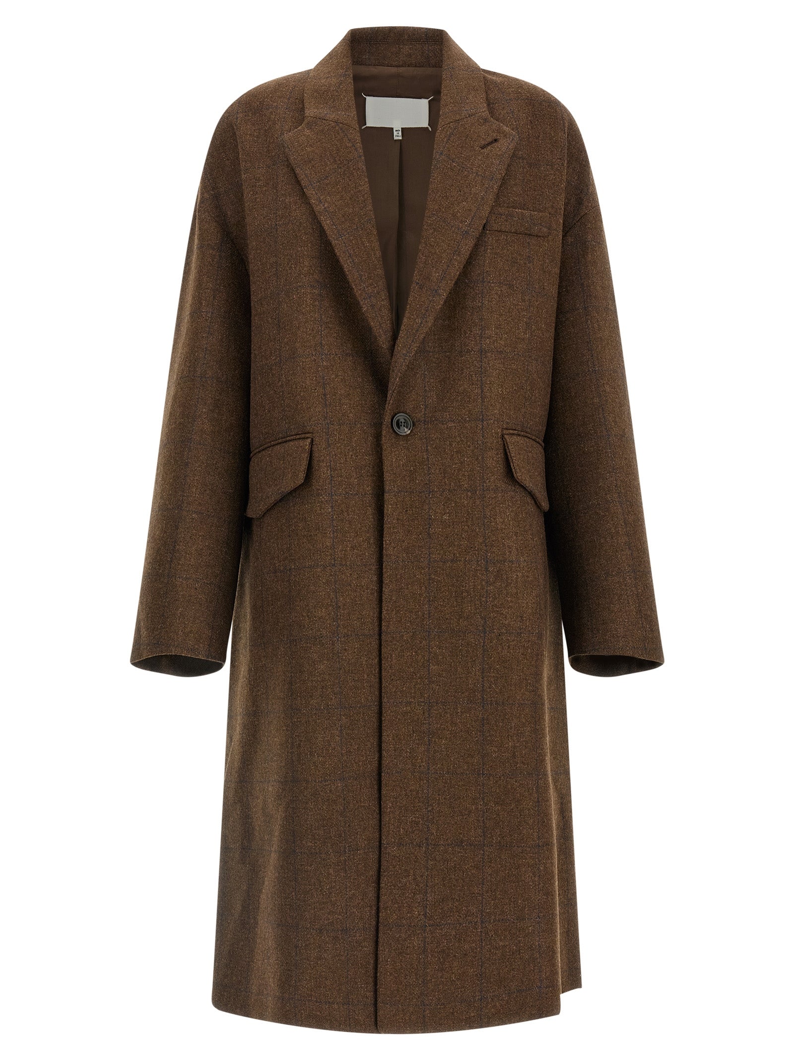 Maison Margiela Brown Wool Women's Coat