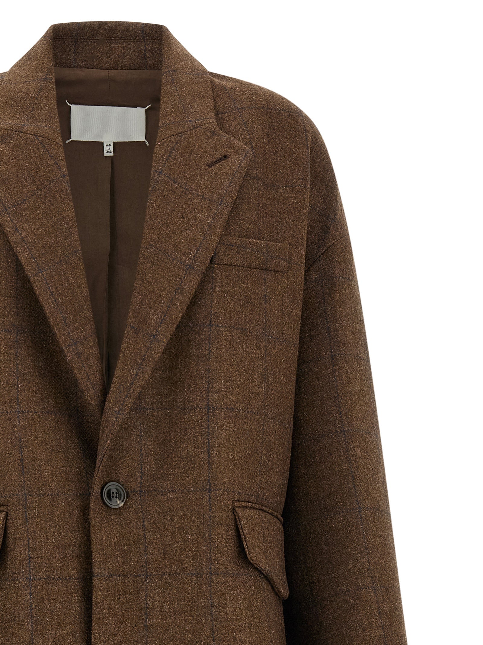 Maison Margiela Brown Wool Women's Coat