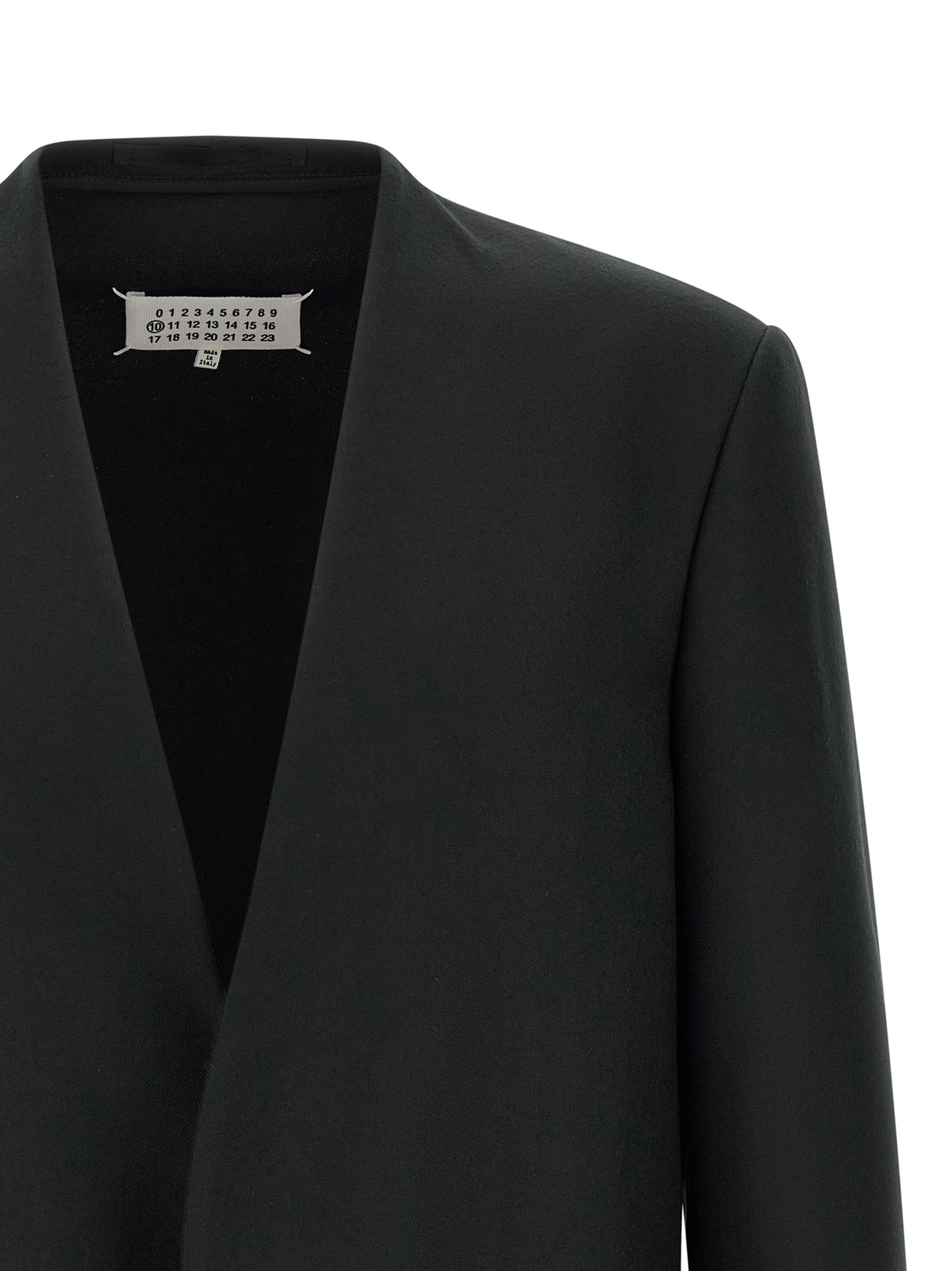 Maison Margiela Black Virgin Wool Men's Blazer