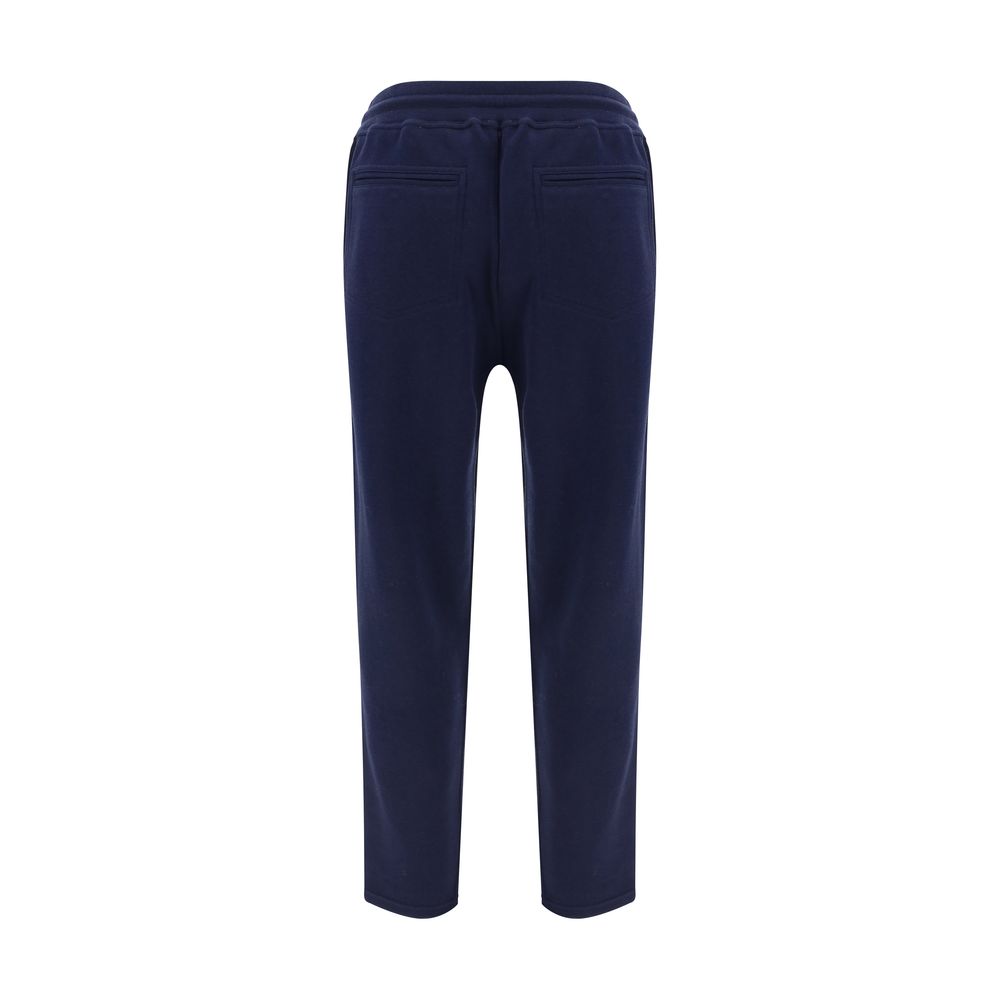 Brunello Cucinelli Blue Cotton Joggers (Workout Men's Pants)