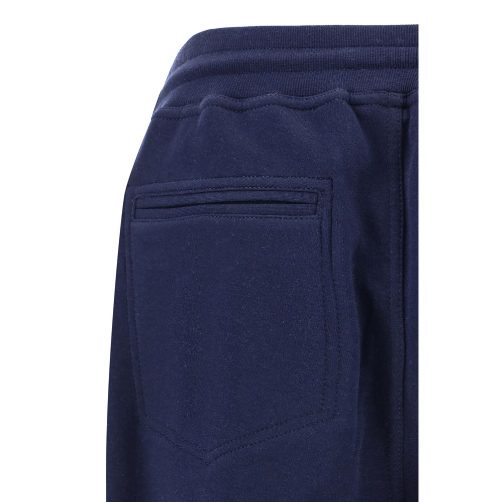 Brunello Cucinelli Blue Cotton Joggers (Workout Men's Pants)