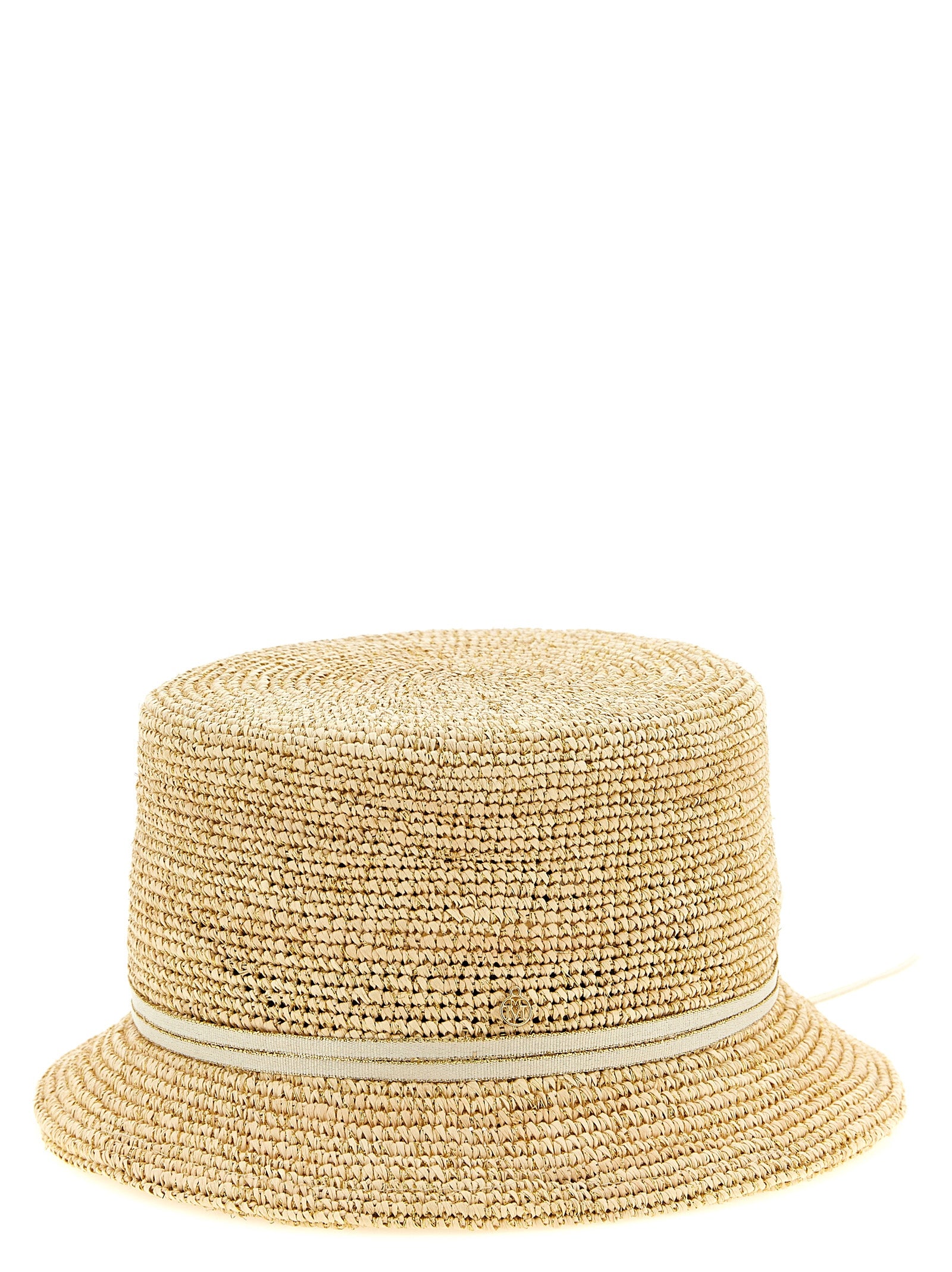 Maison Michel Beige Fabric Women's Sunhat