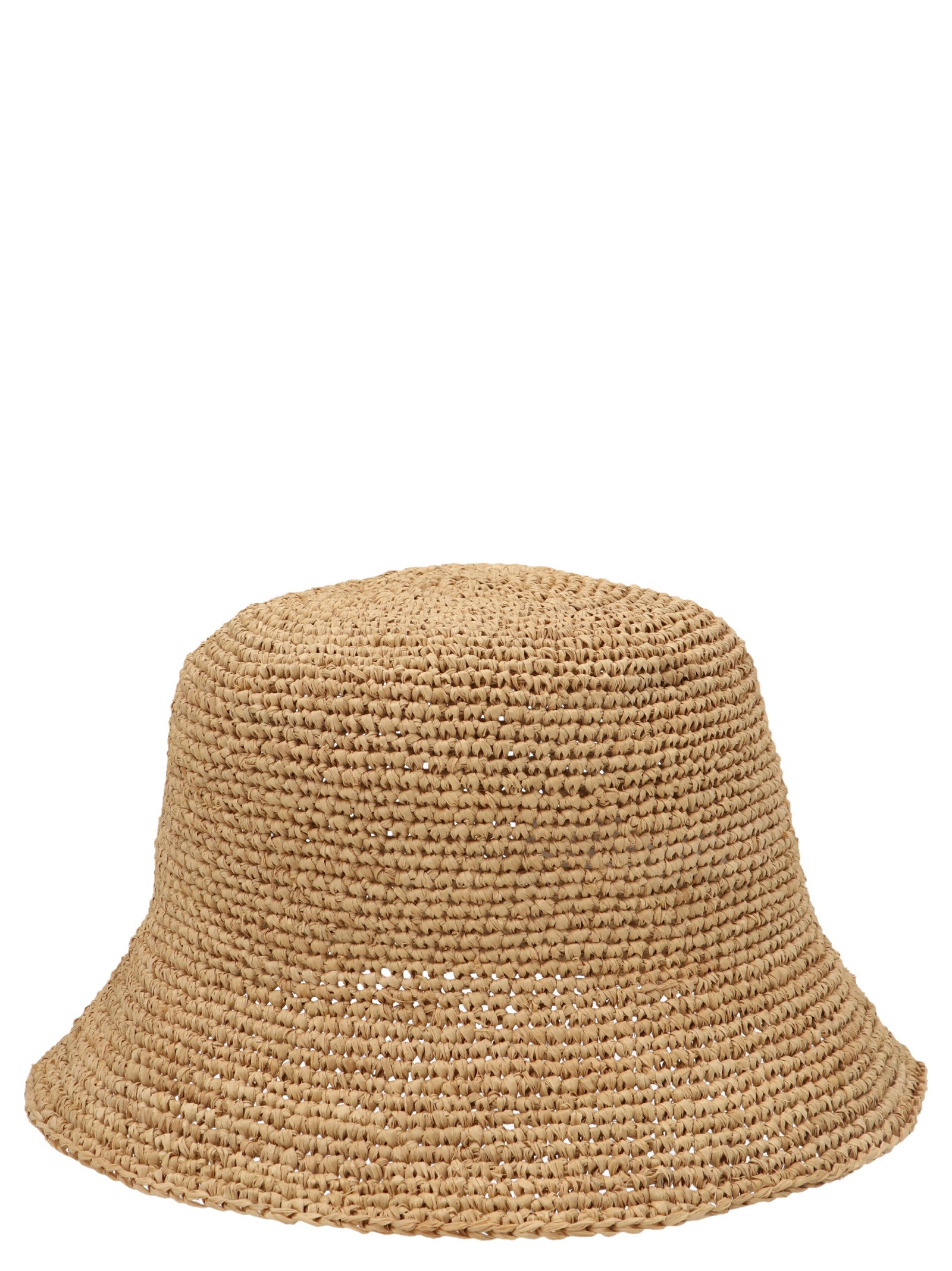 Ibeliv Beige Raffia Bucket Women's Hat