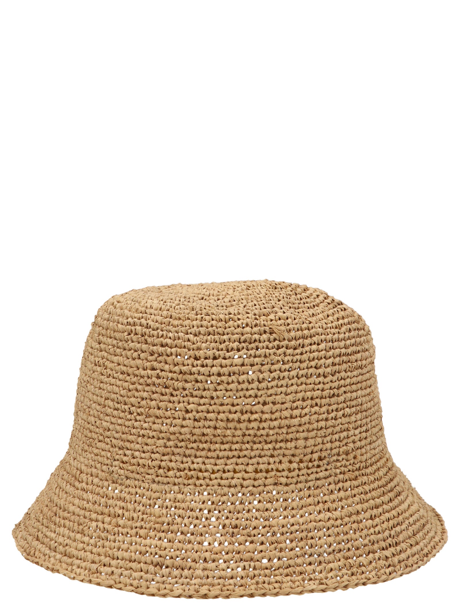 Ibeliv Beige Raffia Bucket Women's Hat