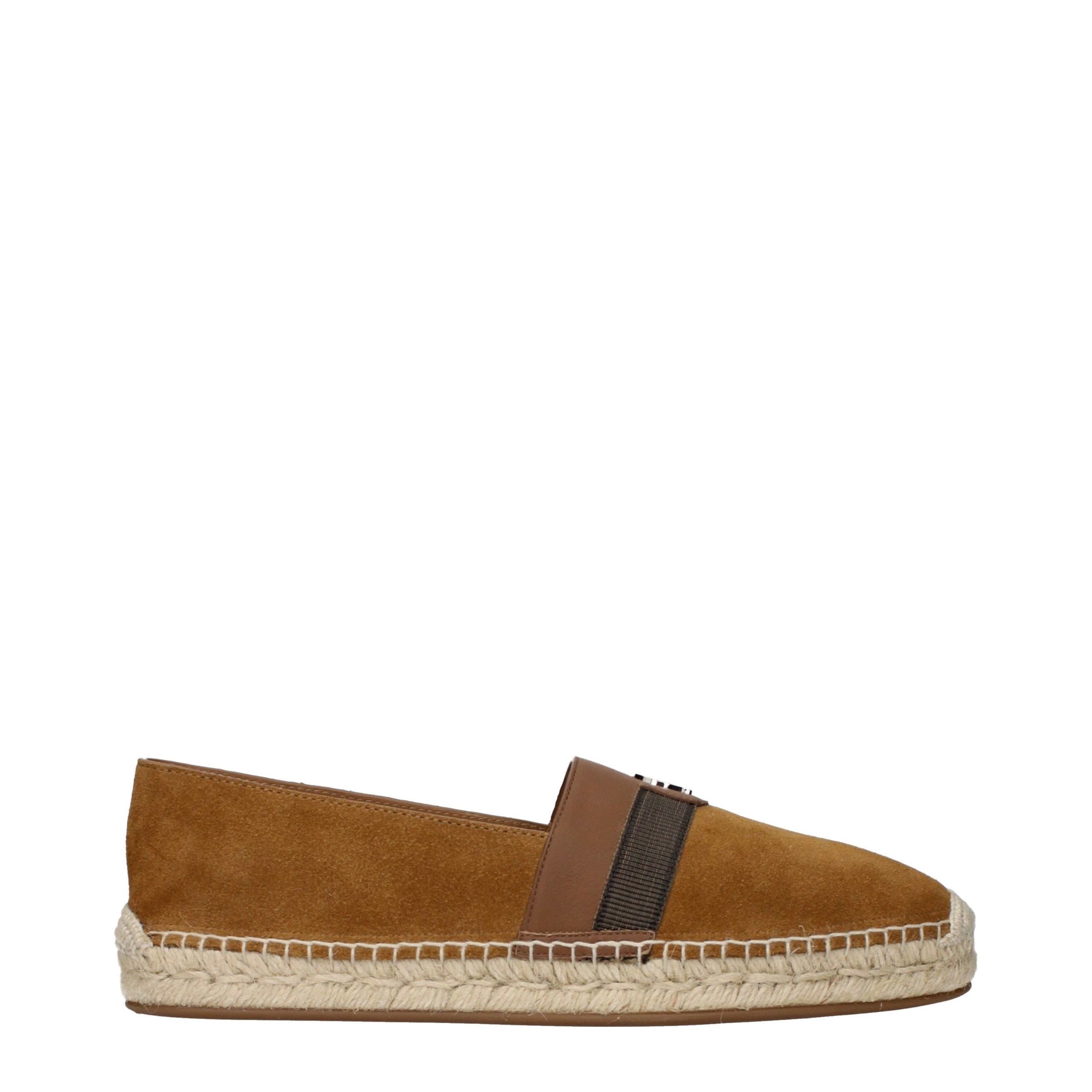 Christian Louboutin Brown Leather Men's Espadrilles