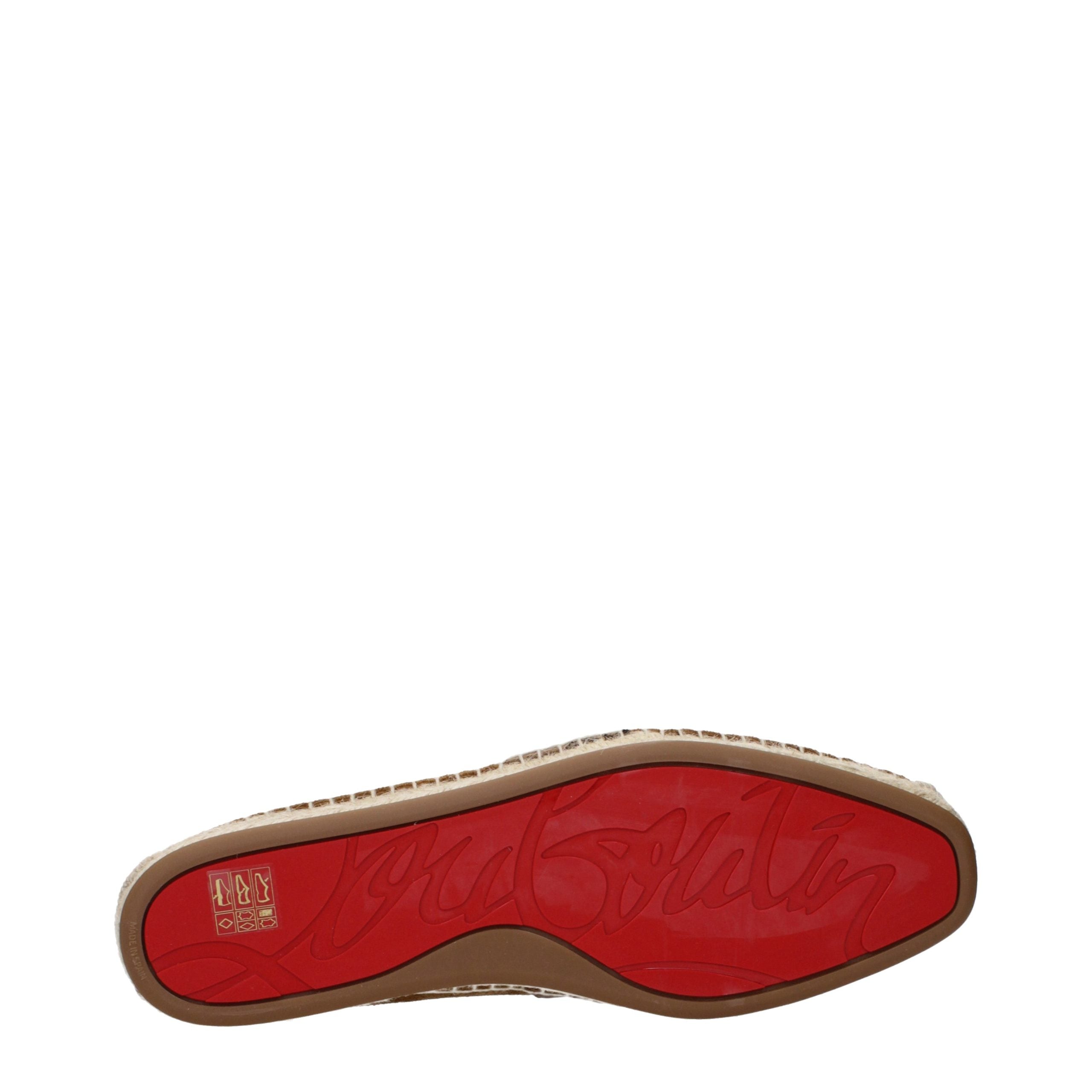 Christian Louboutin Brown Leather Men's Espadrilles