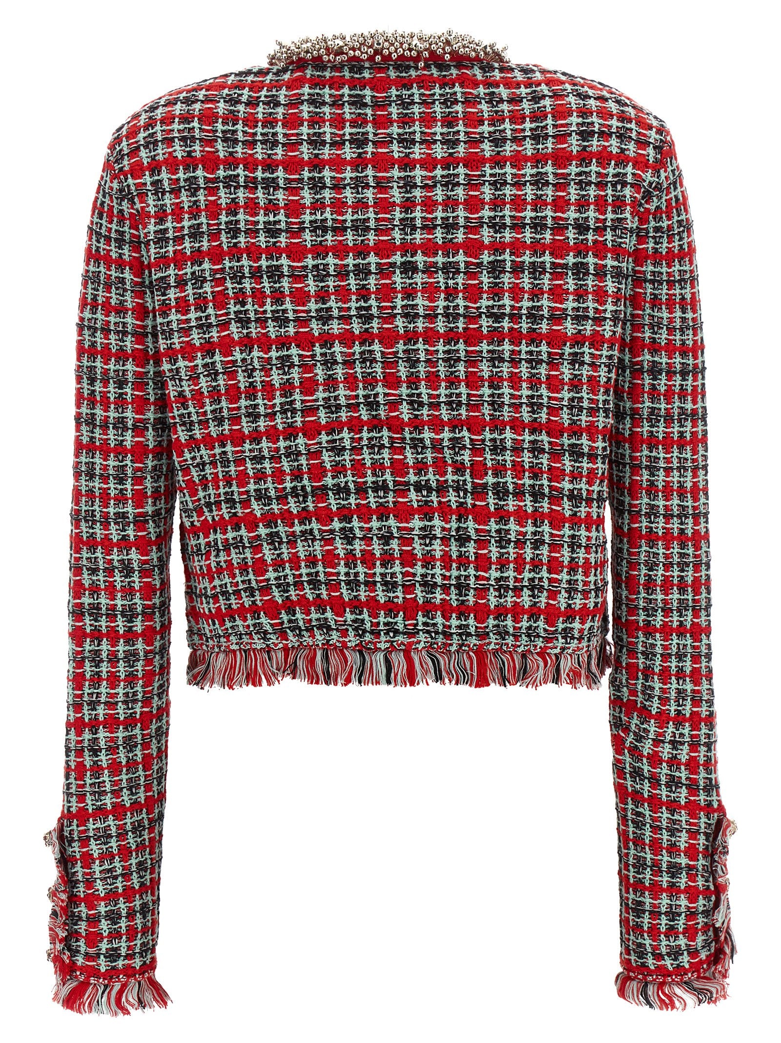 Self-Portrait Multicolor Cotton Full-Length Women's Jacket