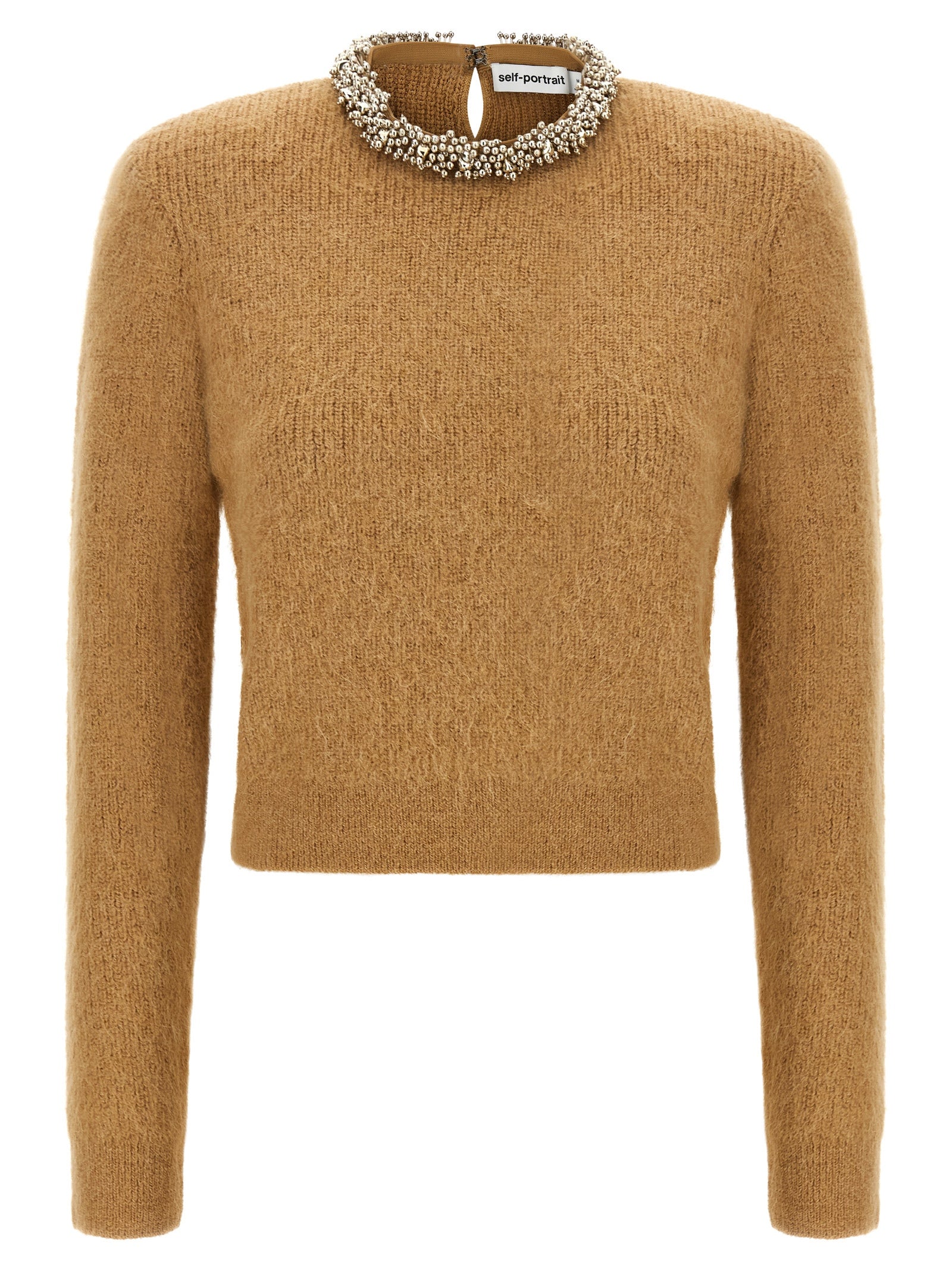 Self-Portrait Brown Polyester Women's Cardigan