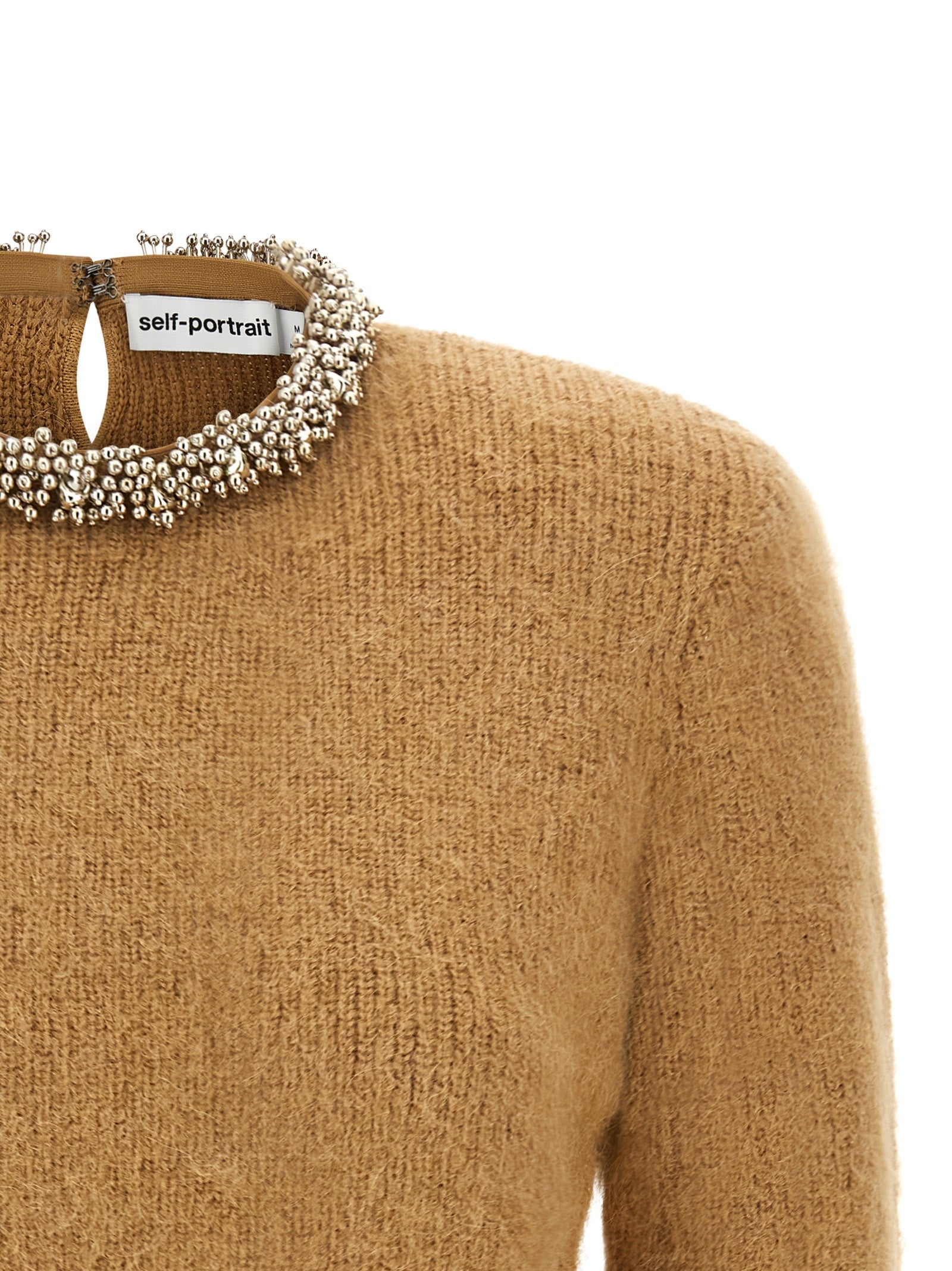 Self-Portrait Brown Polyester Women's Cardigan