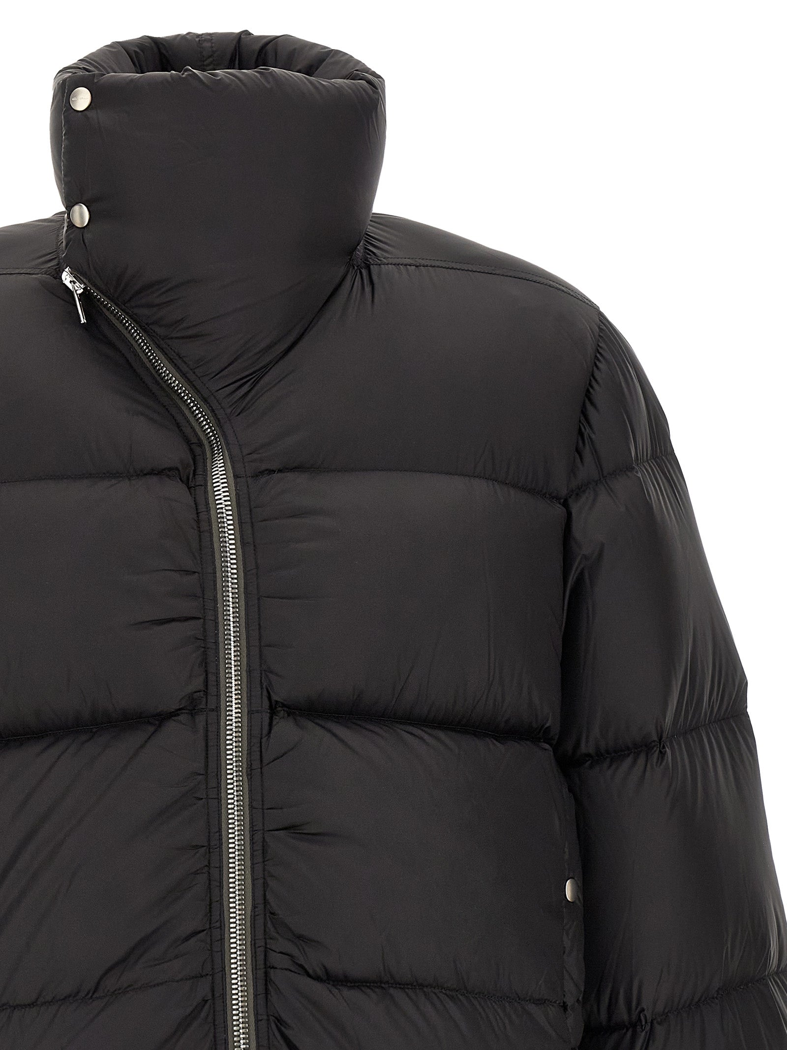 Rick Owens Black Nylon Full-Length Men's Jacket