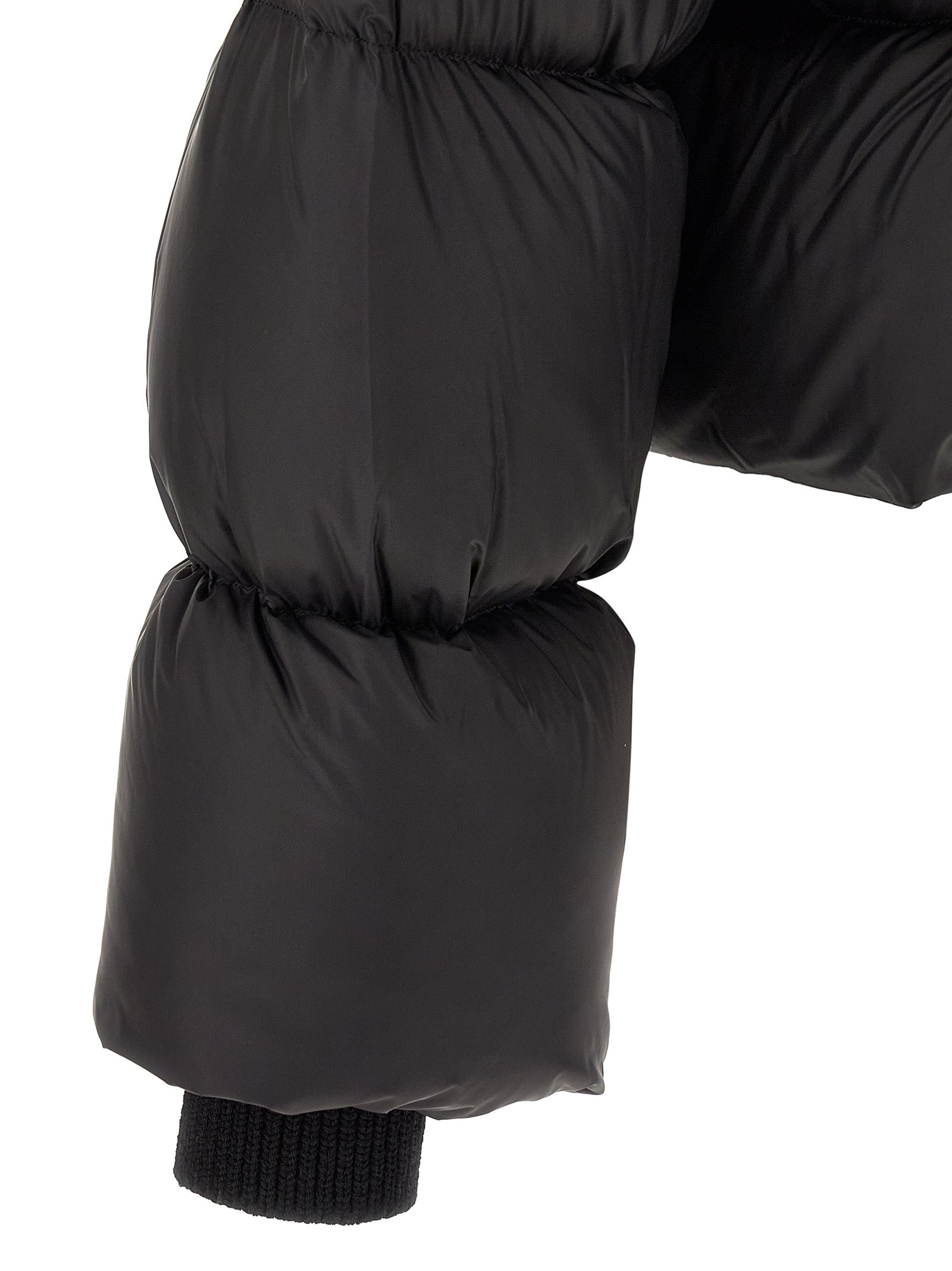 Rick Owens Black Nylon Full-Length Men's Jacket
