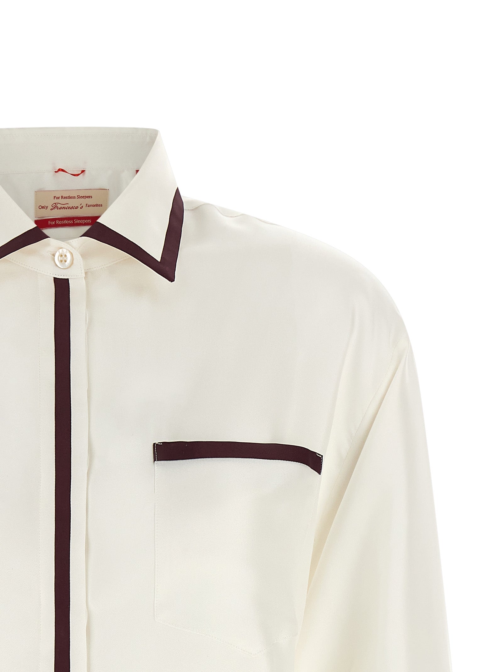 F.R.S. - FOR RESTLESS SLEEPERS White Silk Women's Blouse