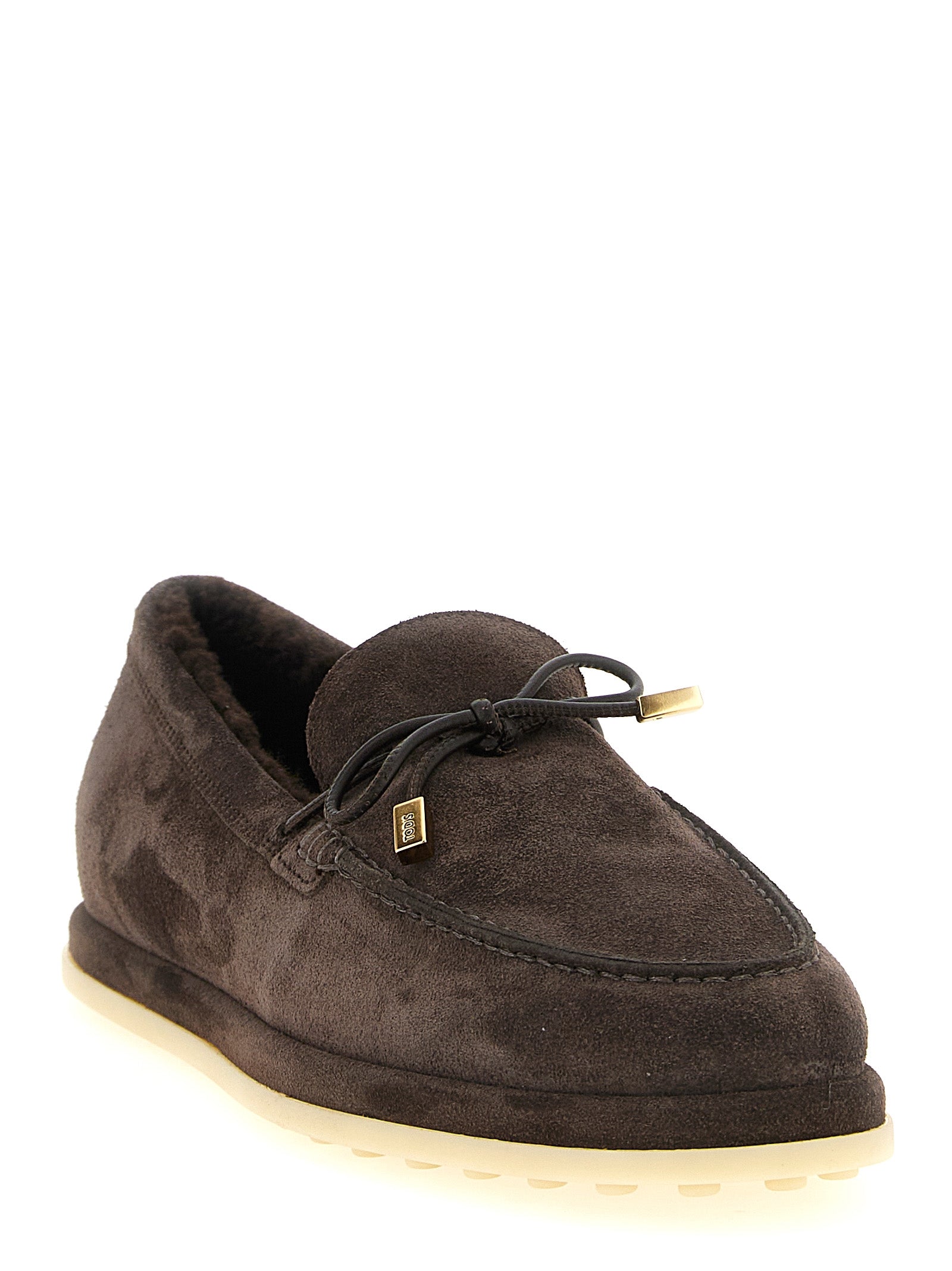 Tod's Brown Calfskin Slip-On Women's Loafers