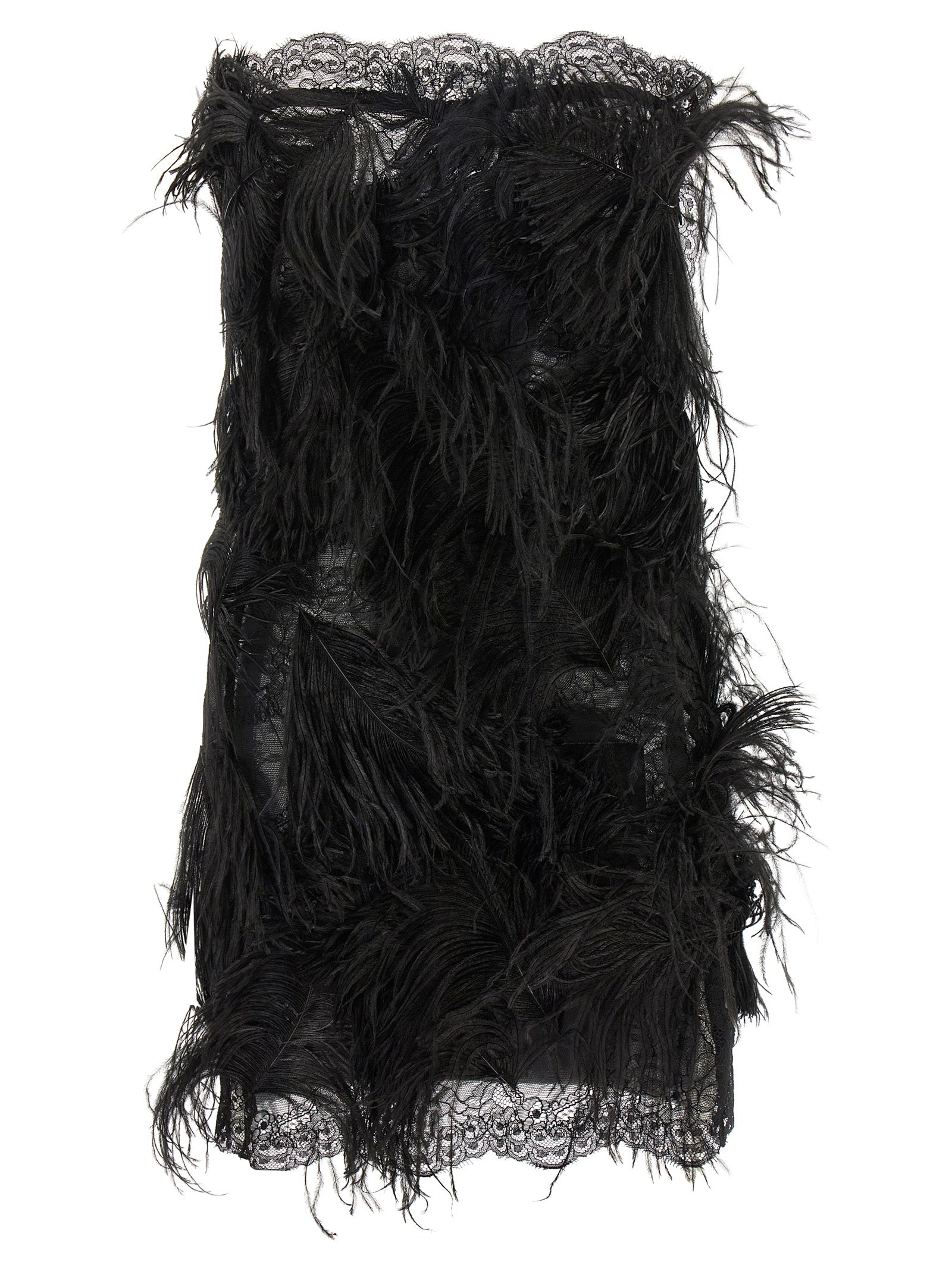 The Attico Black Polyamide Short Women's Dress