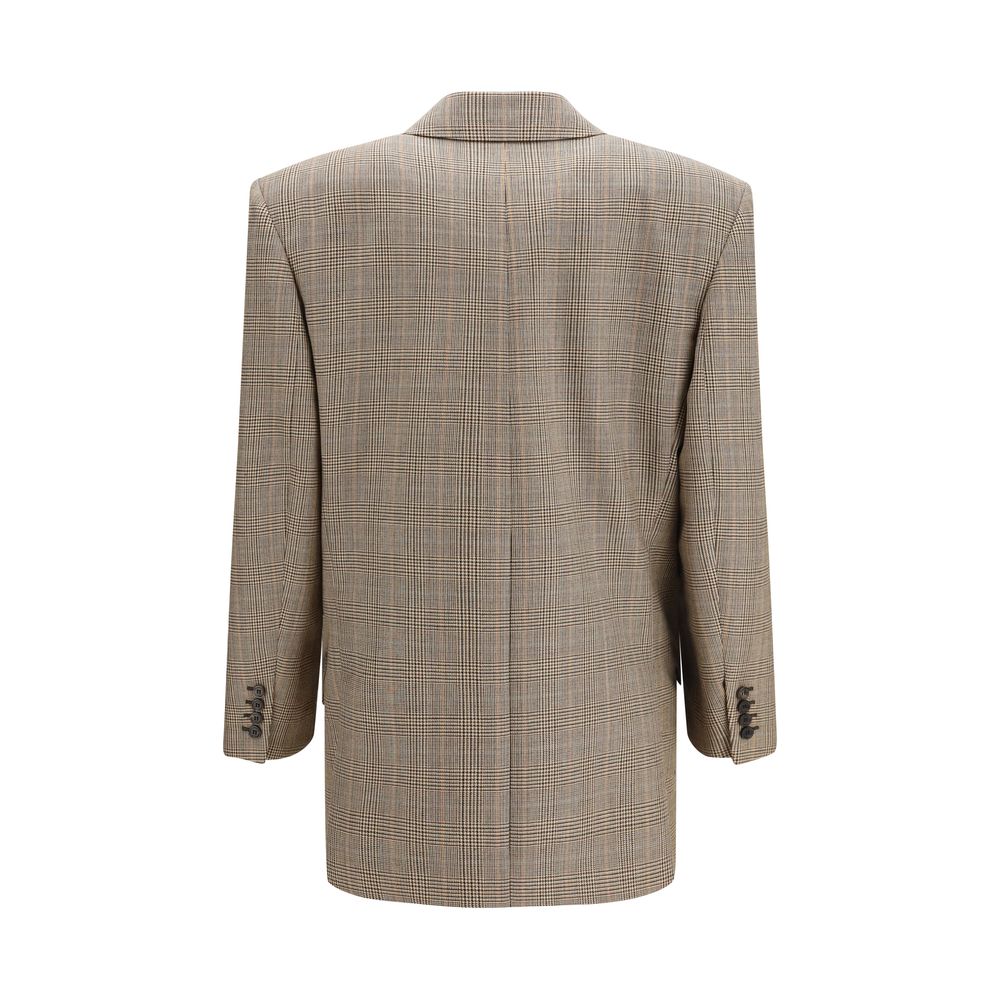 Saint Laurent Beige Wool Oves Aries Women's Blazer