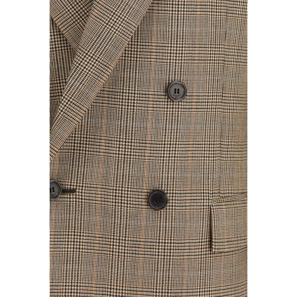 Saint Laurent Beige Wool Oves Aries Women's Blazer