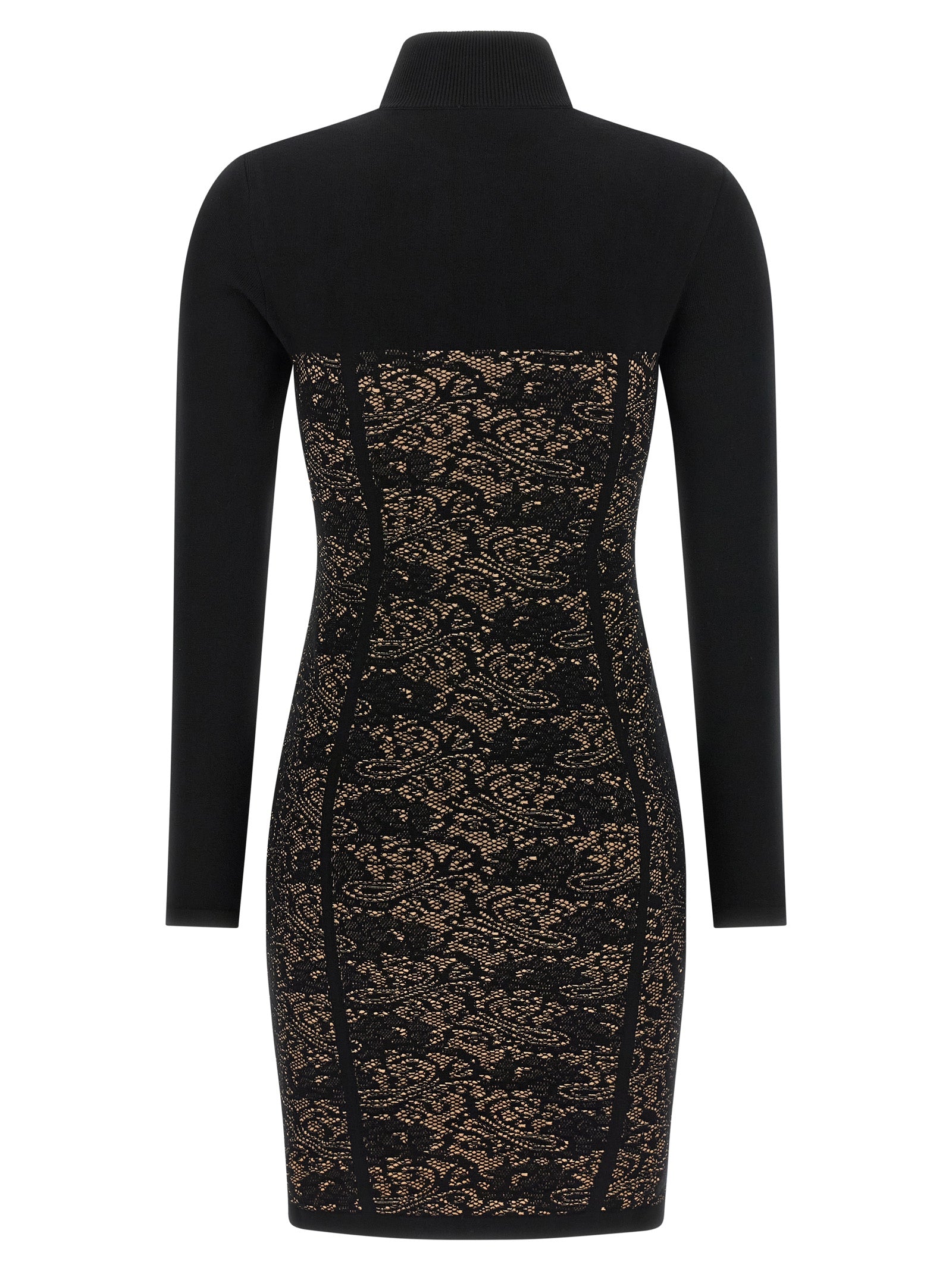 Elisabetta Franchi Black Viscose Short Women's Dress