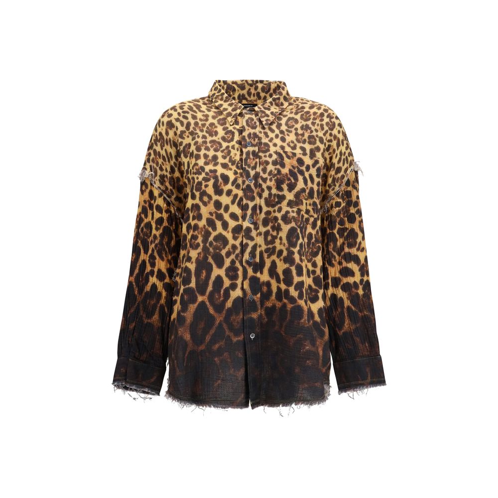 R13 Brown Denim Women's Shirt