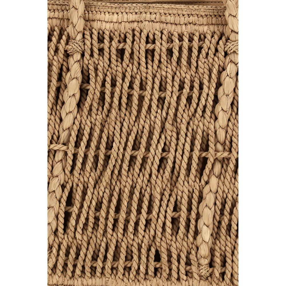 The Row Beige Raffia Shoulder Women's Bag