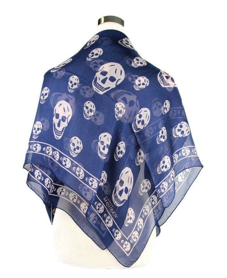 Alexander McQueen Skull Silk Scarf