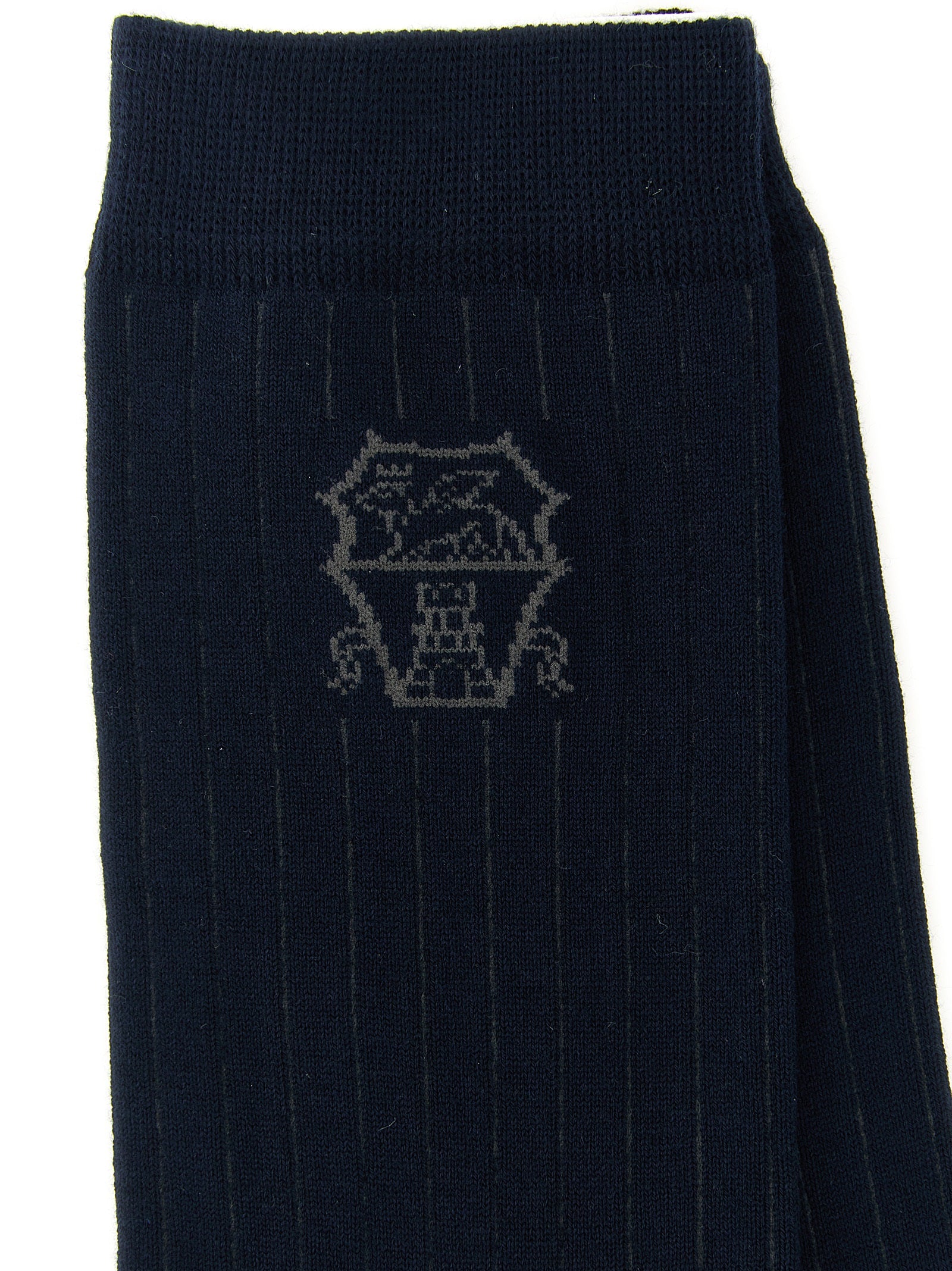Brunello Cucinelli Blue Cotton Men's Socks