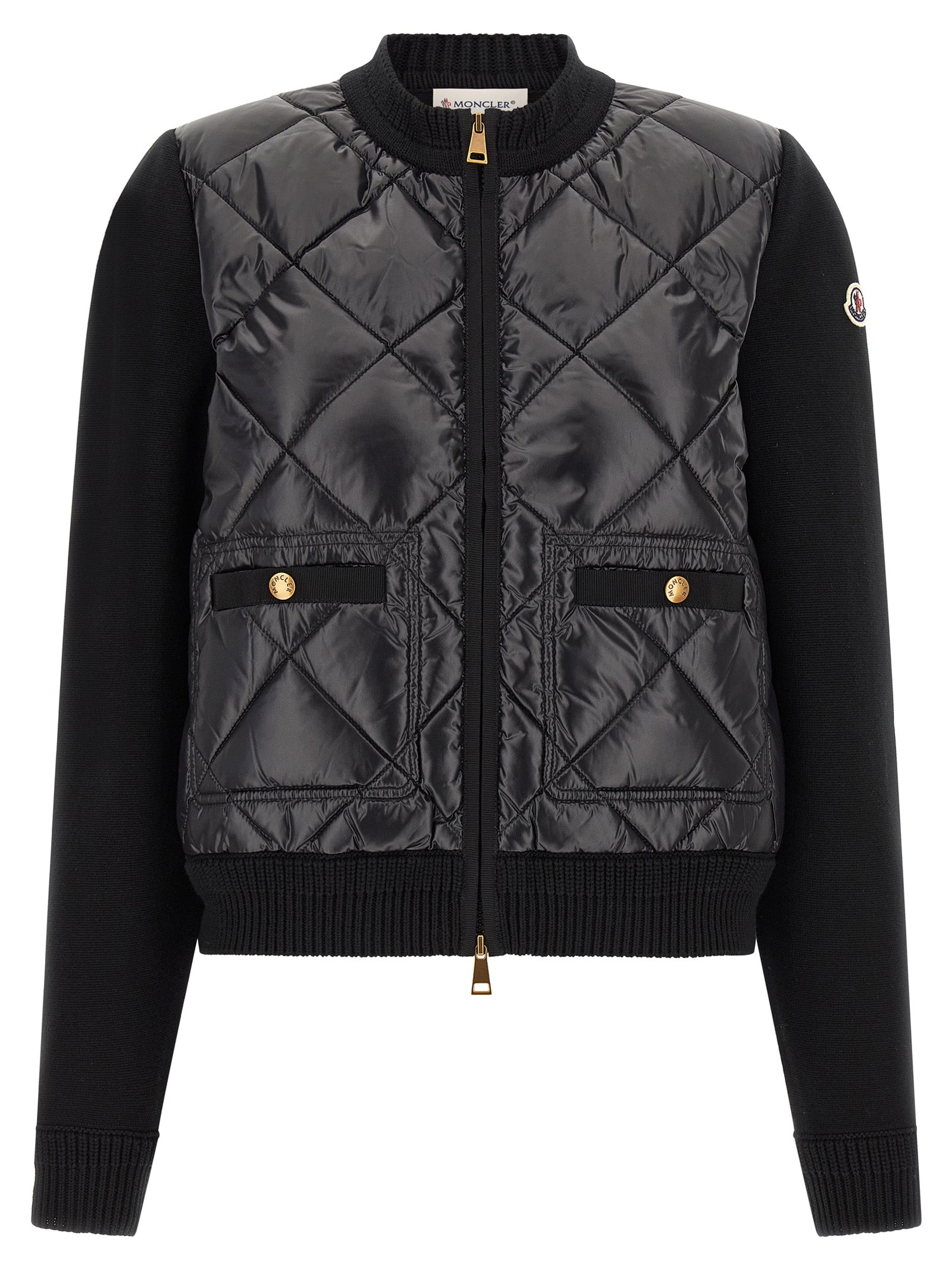 Moncler Black Polyamide Women's Cardigan