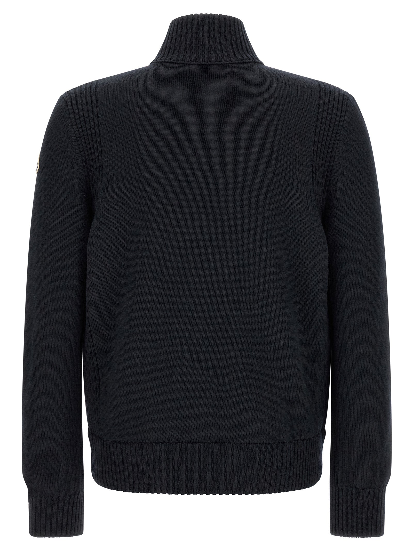 Moncler Blue Polyester Men's Cardigan