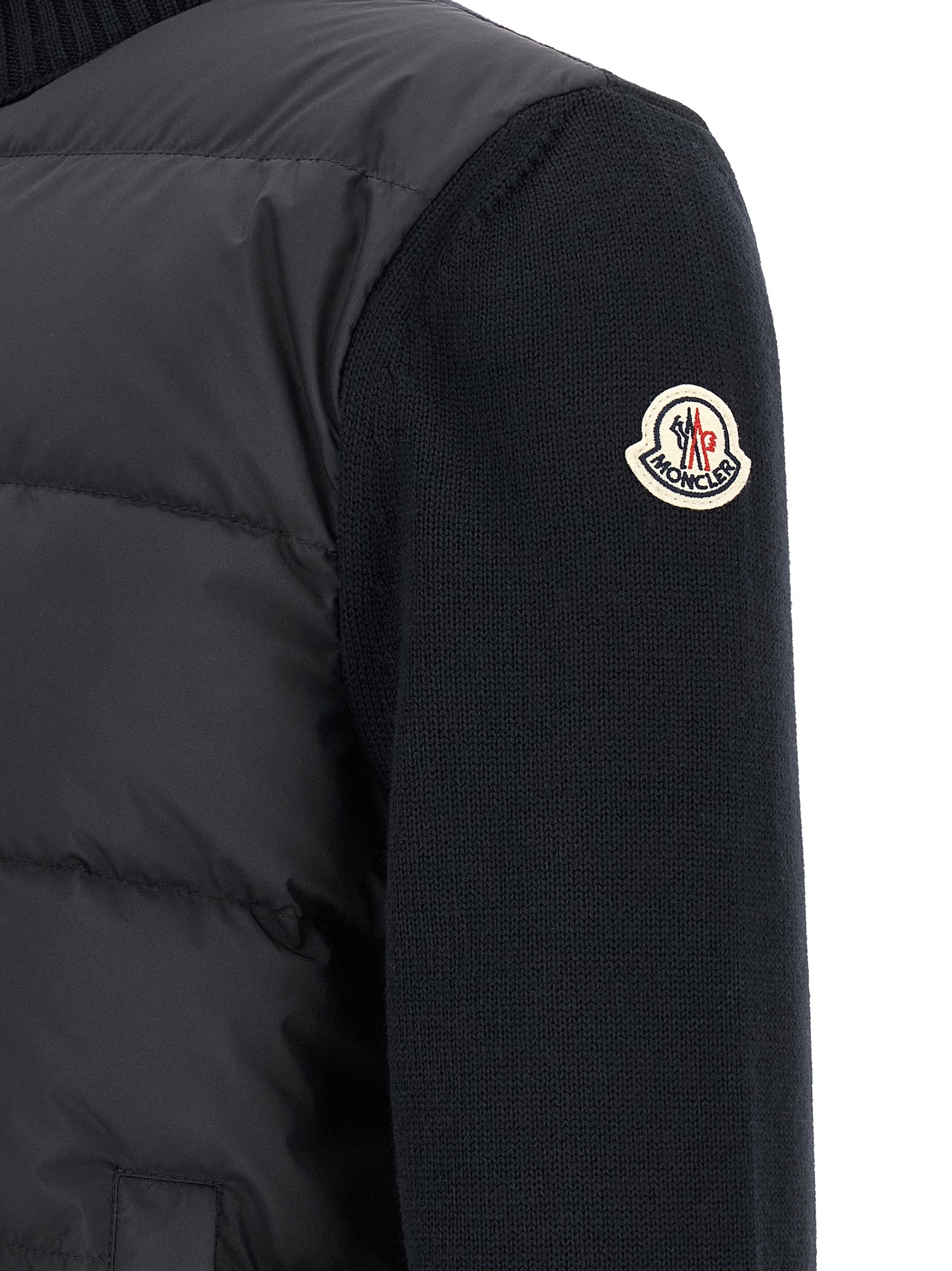 Moncler Blue Polyester Men's Cardigan