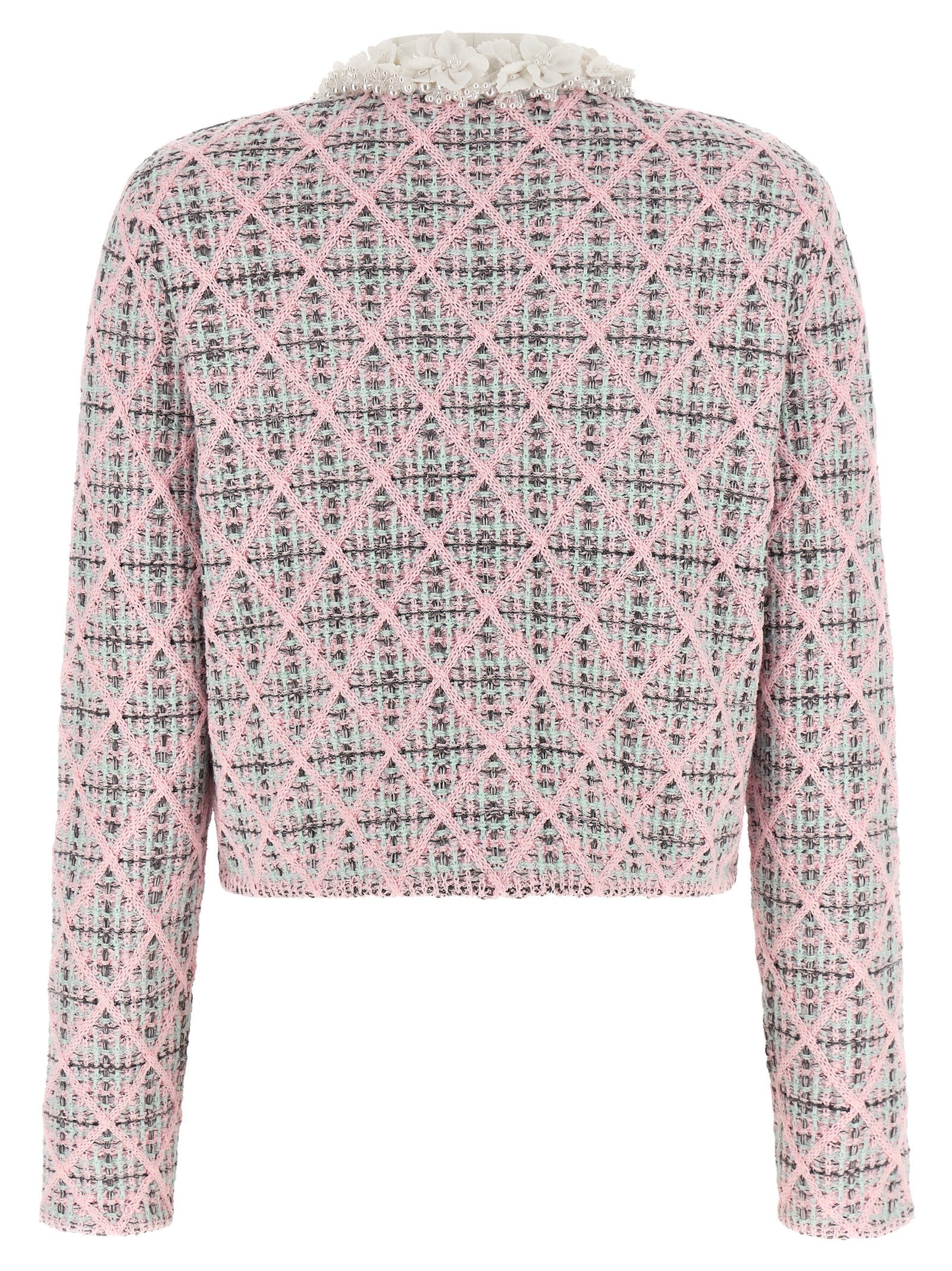 Self-Portrait Multicolor Cotton Women's Cardigan