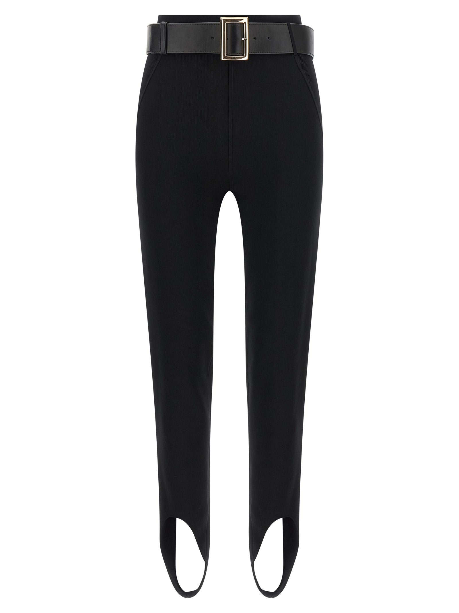 Self-Portrait Black Viscose Women's Leggings