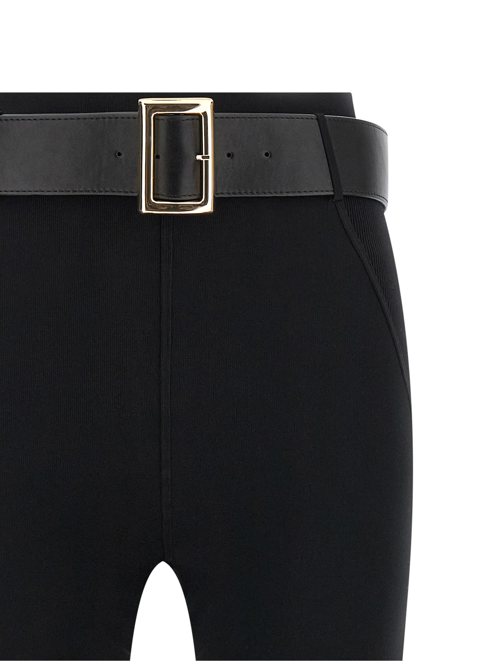Self-Portrait Black Viscose Women's Leggings
