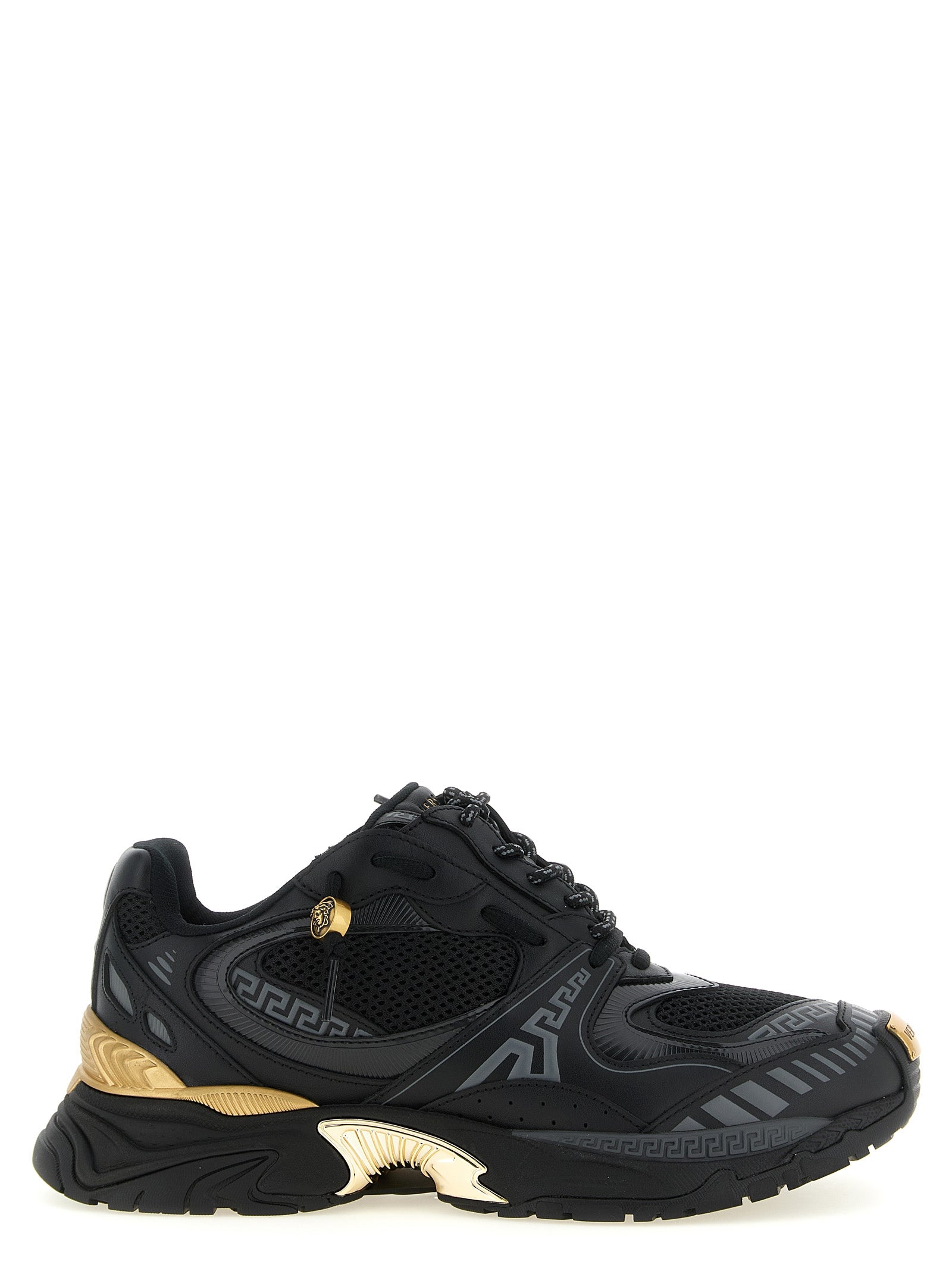 Versace Multicolor Calfskin Athletic Men's Sneakers