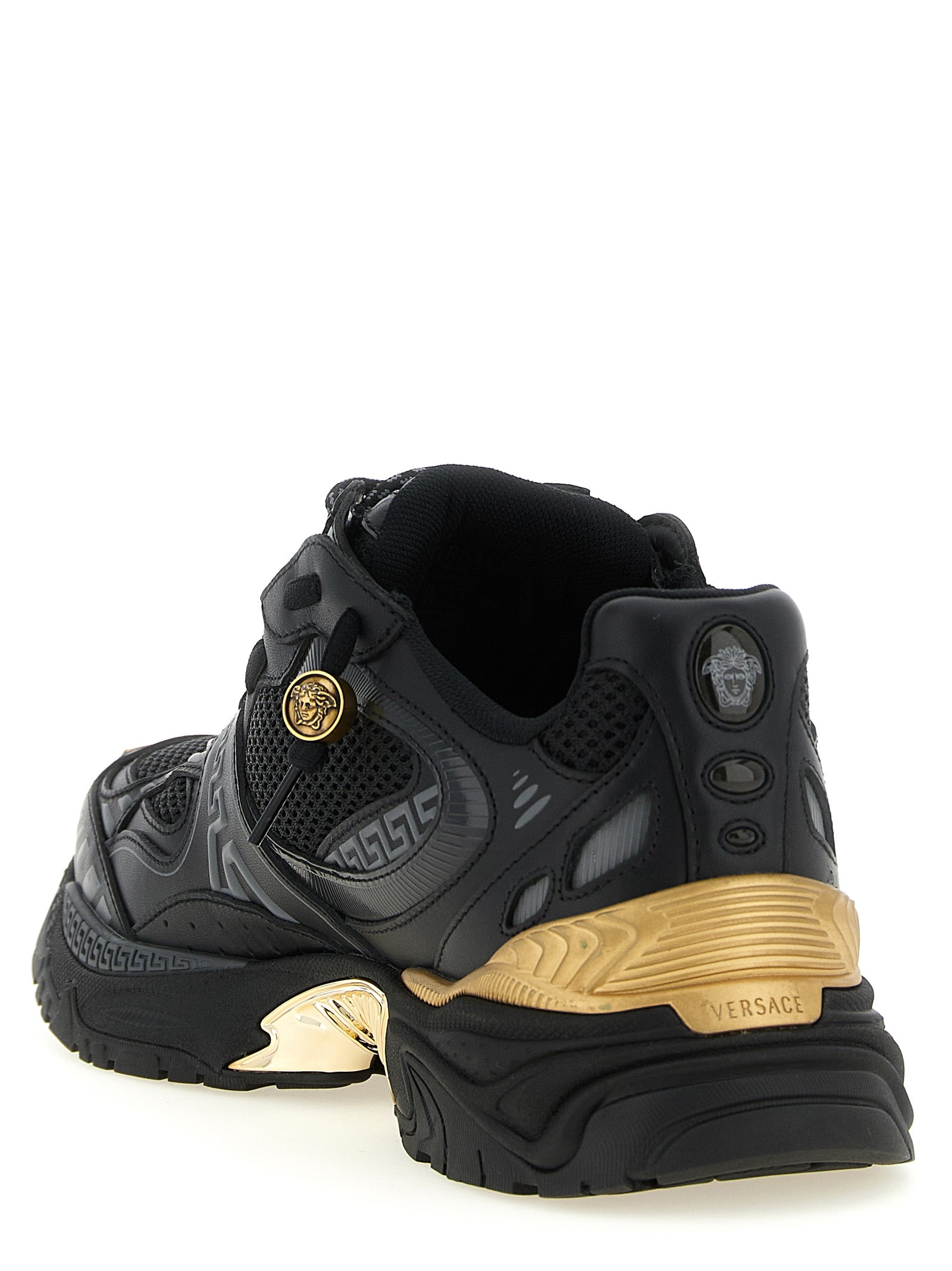 Versace Multicolor Calfskin Athletic Men's Sneakers